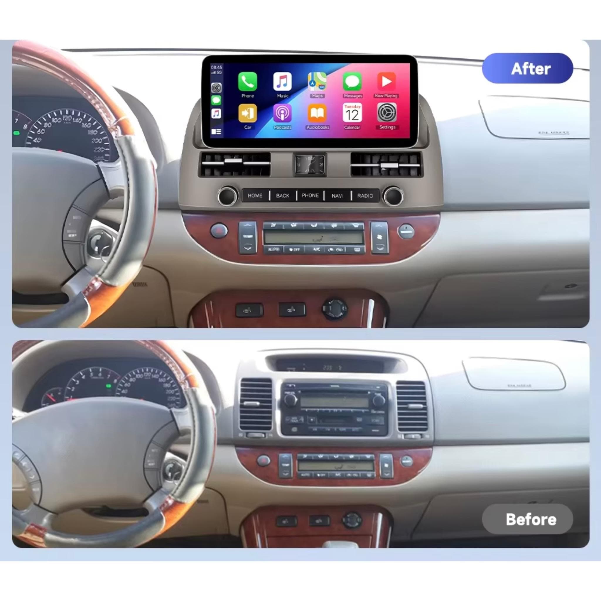 Transform Your Toyota Camry 2000-2006 with a Stunning 12.3-Inch Android Car Stereo