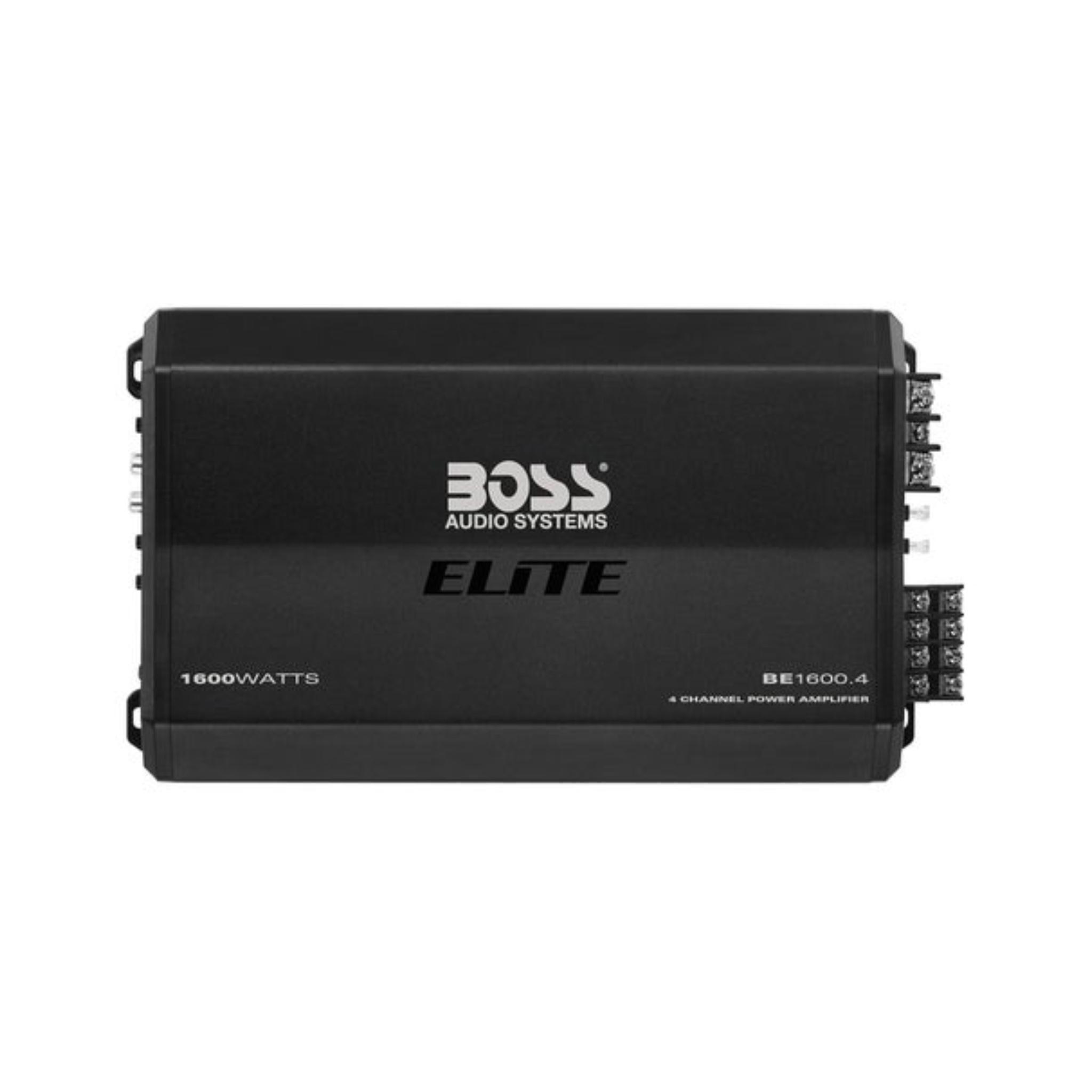 BOSS Audio Systems Elite BE1600.4 4 Channel Car Amplifier - 1600 Watts, Full Range, Class A-B