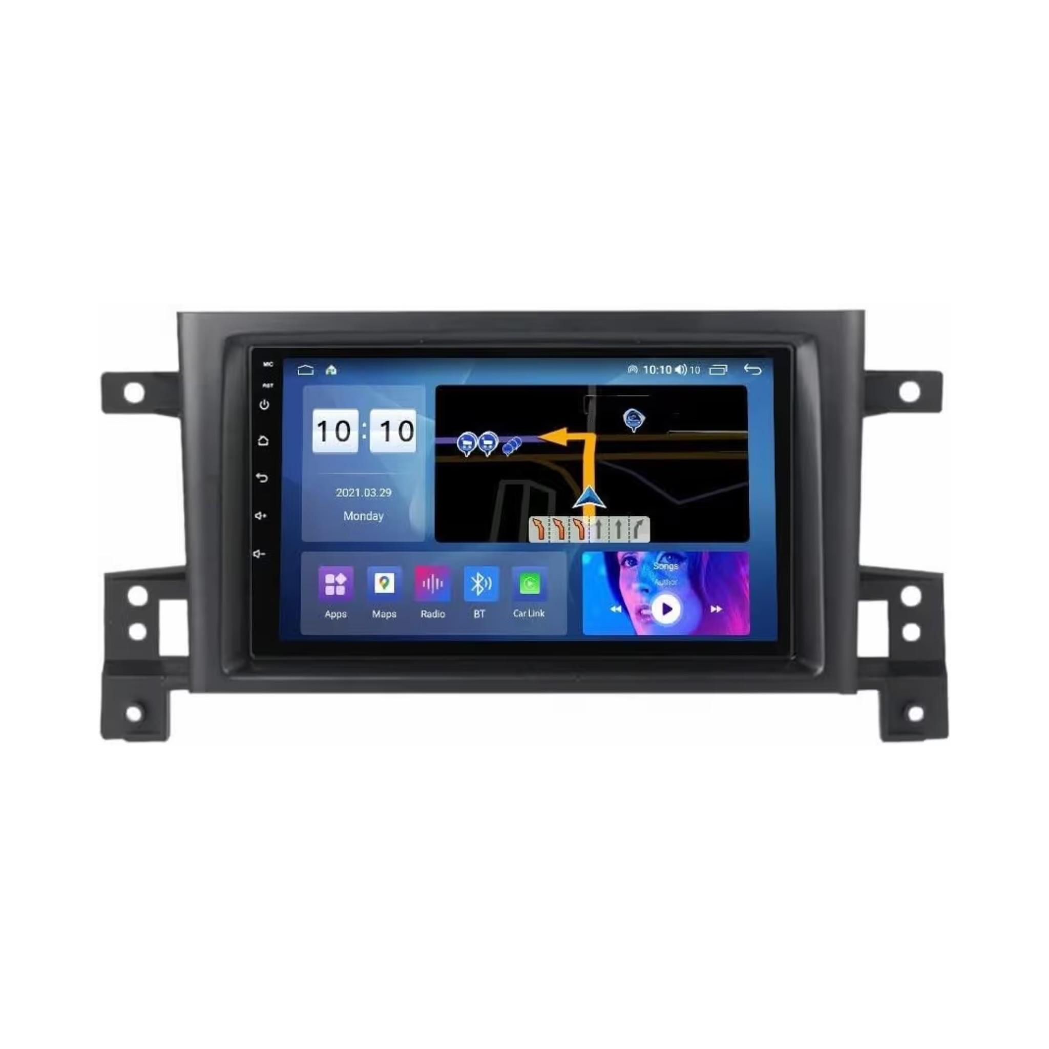 Android Car Stereo for Suzuki Grand Vitara 2005-2015 9 Inch IPS.QLED Touch Screen with AHD Camera Included