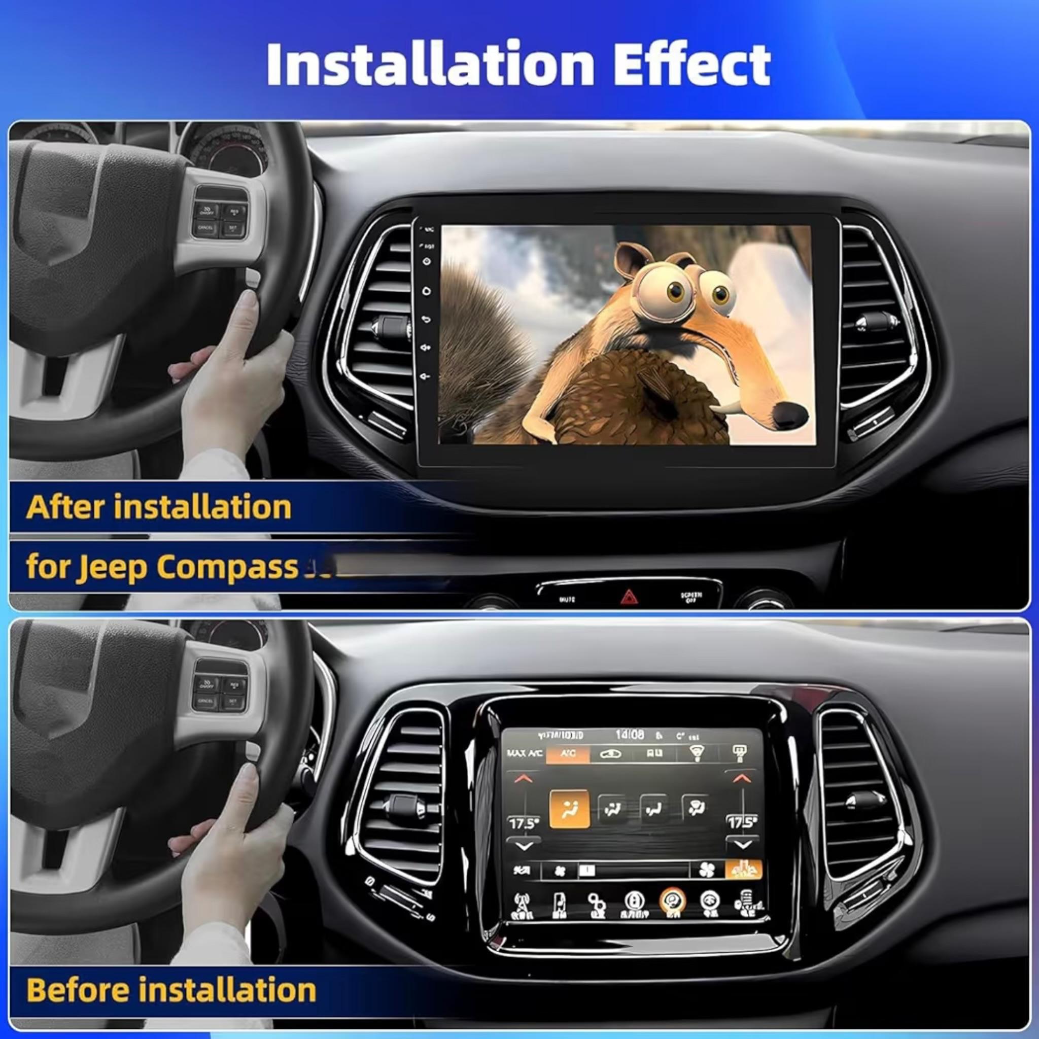 Android Car Stereo for Jeep Patriot Compass Radio 2017-2019 9 Inch IPS.QLED Touch Screen with AHD Camera Included - Image 3