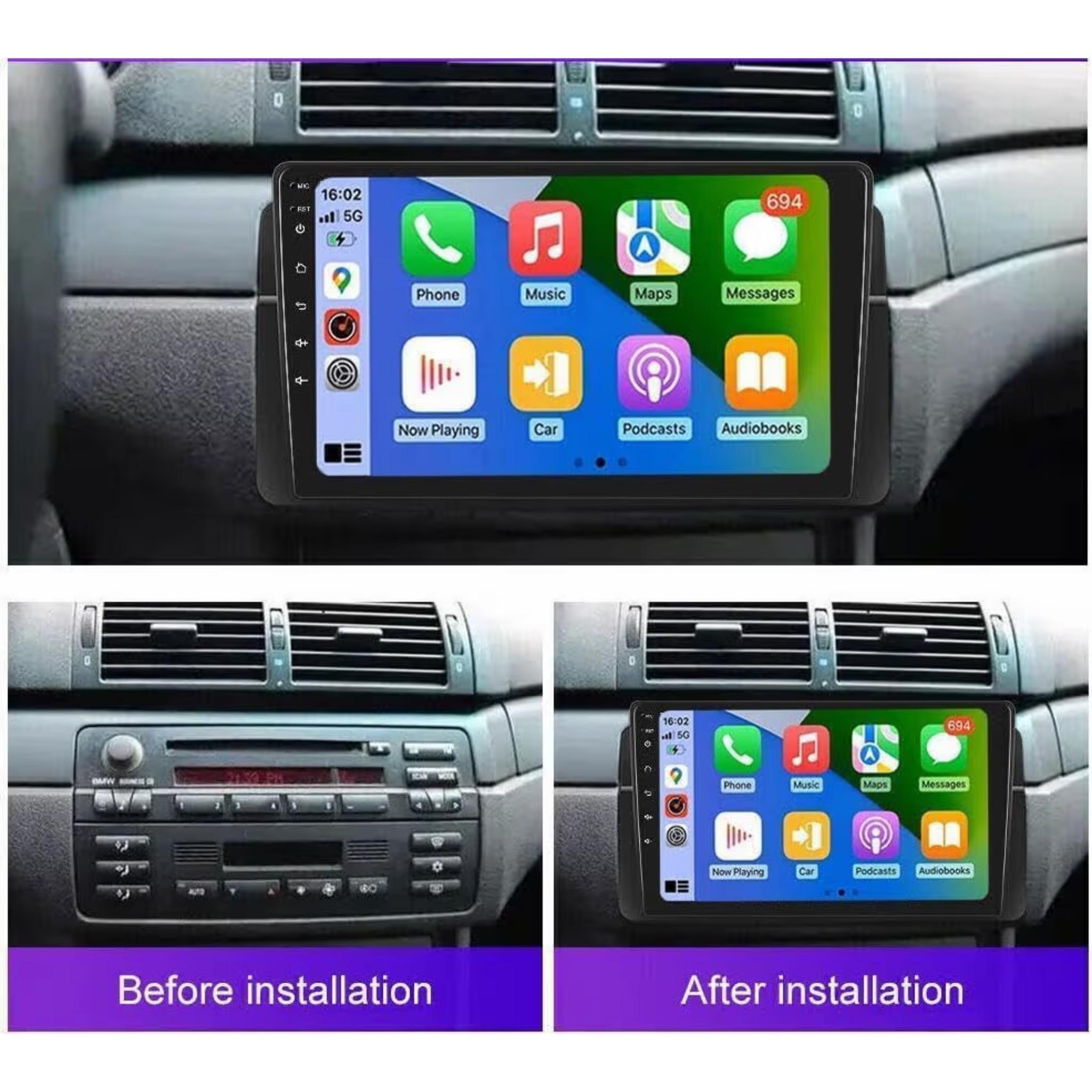 Android Car Stereo for BMW E46 1998-2005 9 Inch IPS.QLED Touch Screen with AHD Camera Included - Image 3