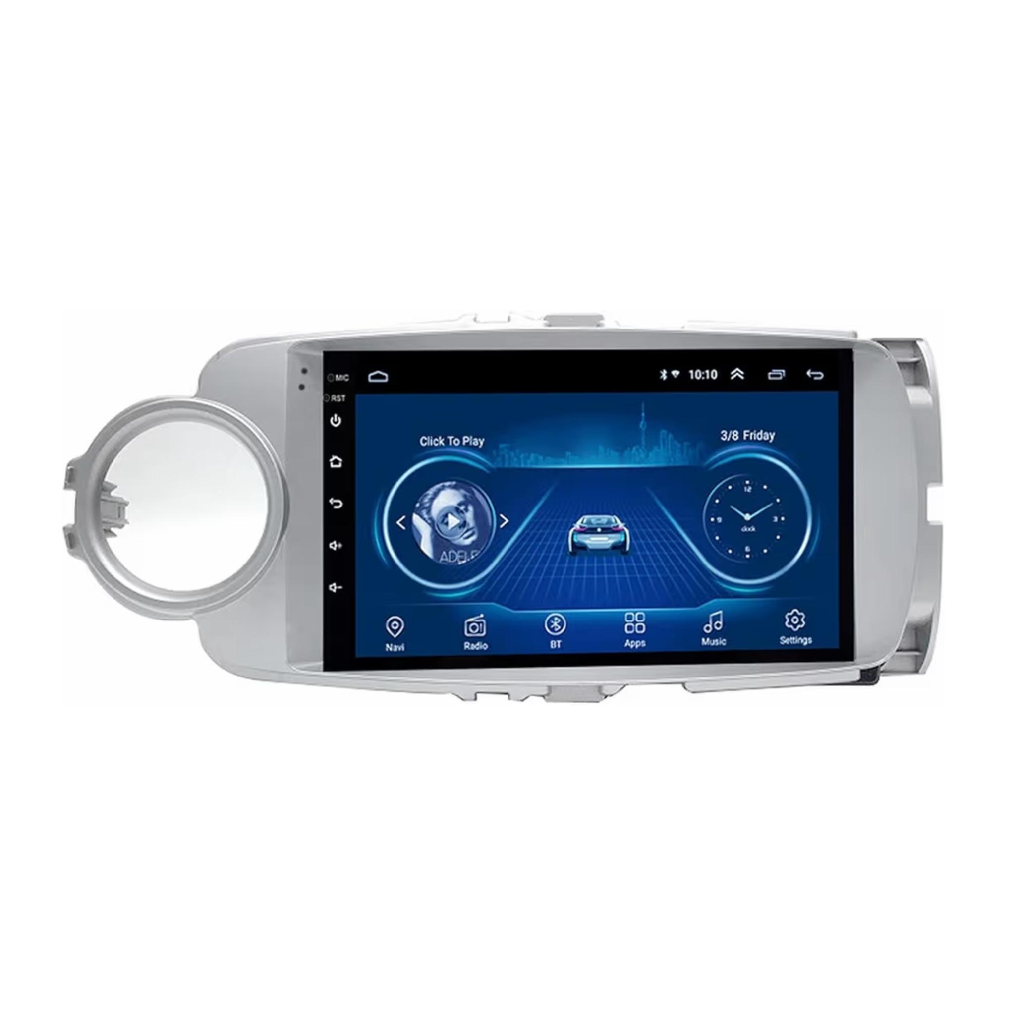 Android Car Stereo for Toyota Yaris 2011-2014 9 Inch IPS.QLED Touch Screen with AHD Camera Included
