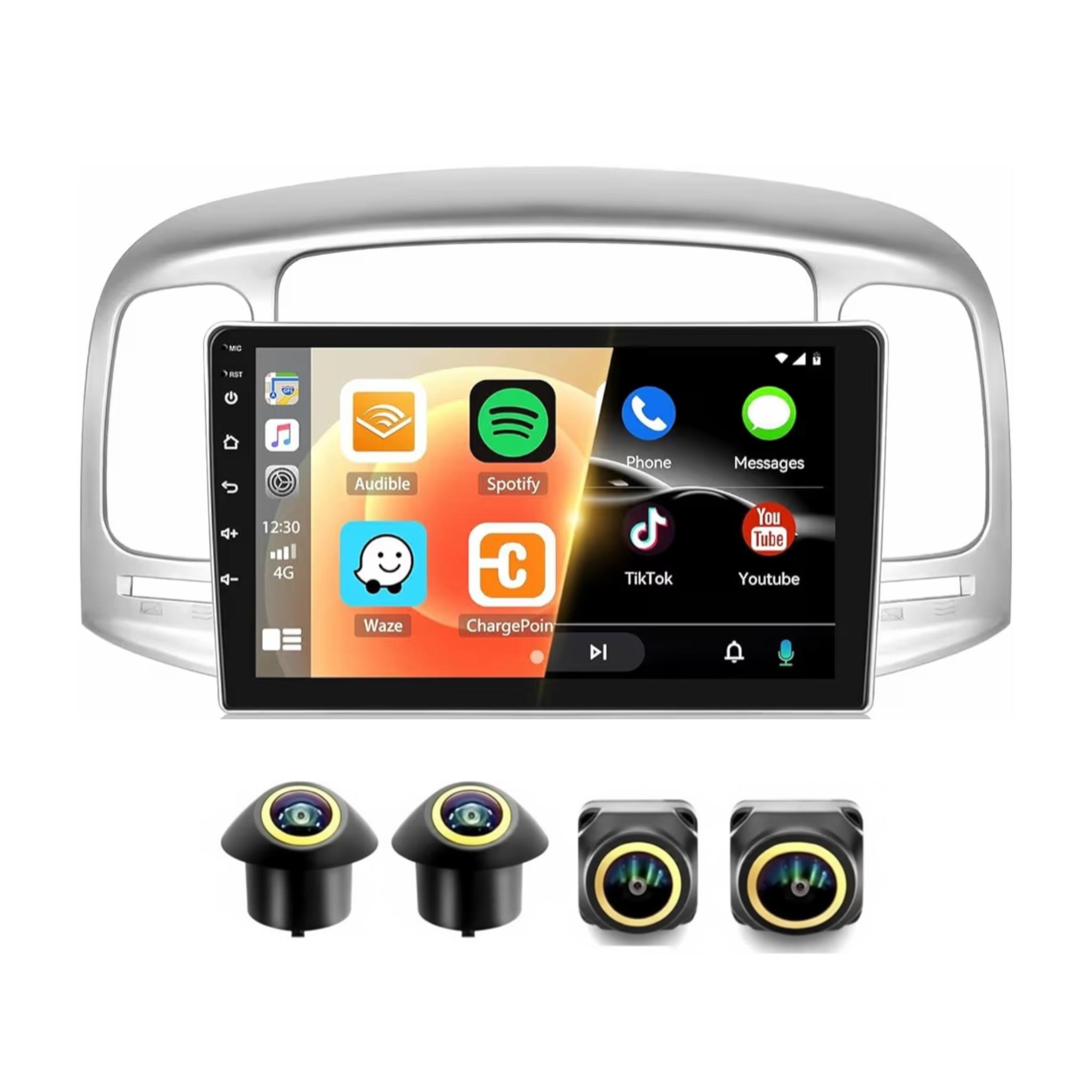 Android Car Stereo for Hyundai Accent 2006-2011 9 Inch IPS.QLED Touch Screen with AHD Camera Included - Image 2