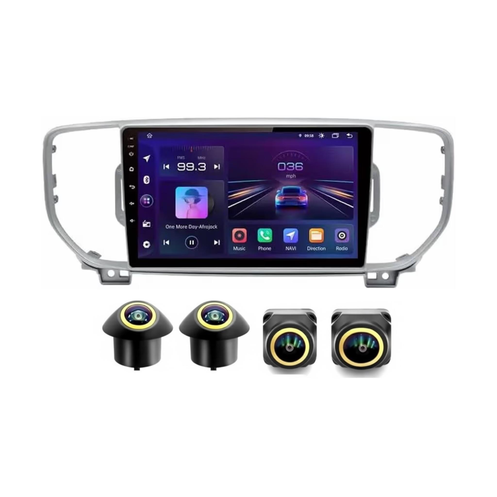Android Car Stereo for Kia Sportage 2016-2018 9 Inch IPS.QLED Touch Screen with AHD Camera Included - Image 2