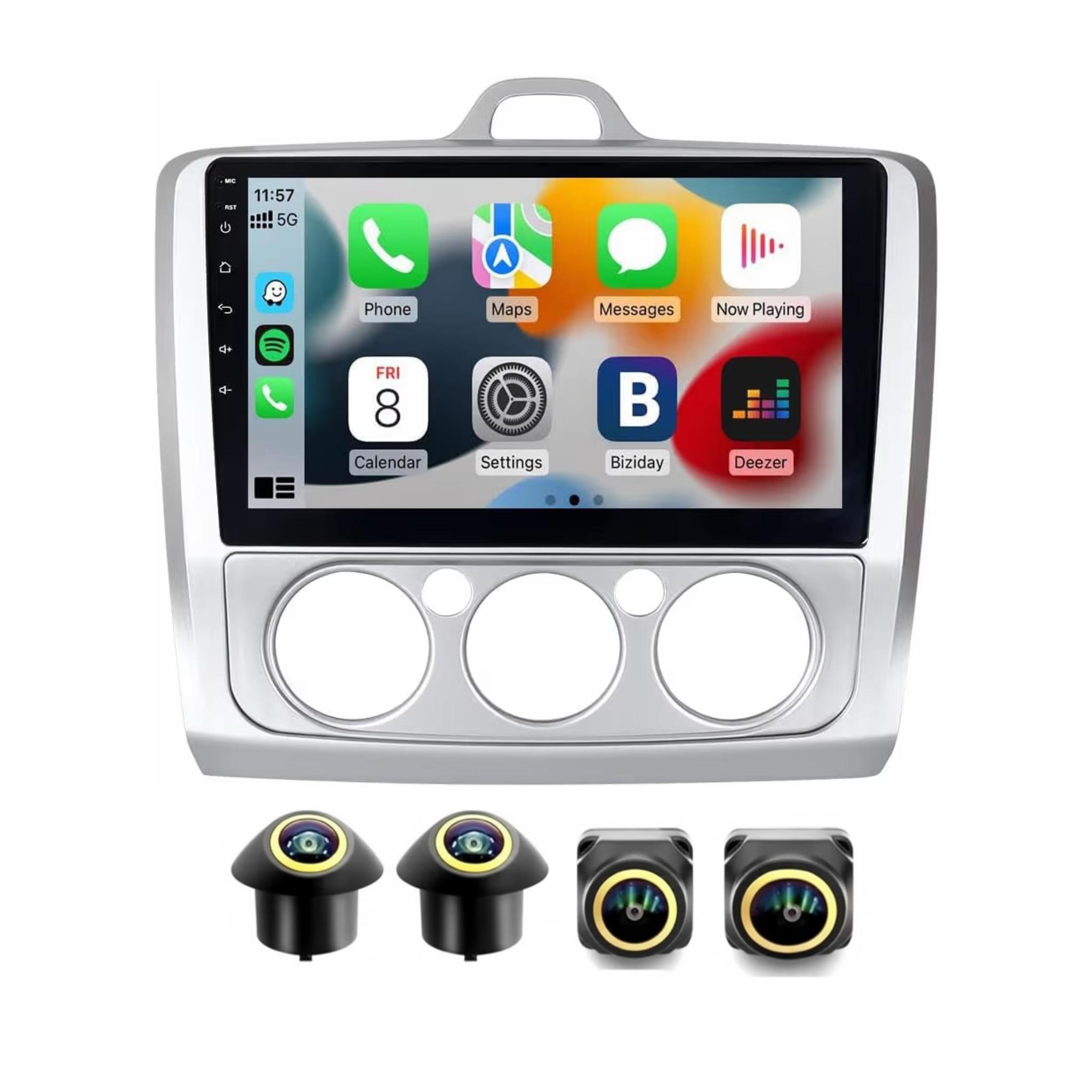 Android Car Stereo for Ford Focus 2004-2011 9 Inch IPS.QLED Touch Screen with AHD Camera Included - Image 2