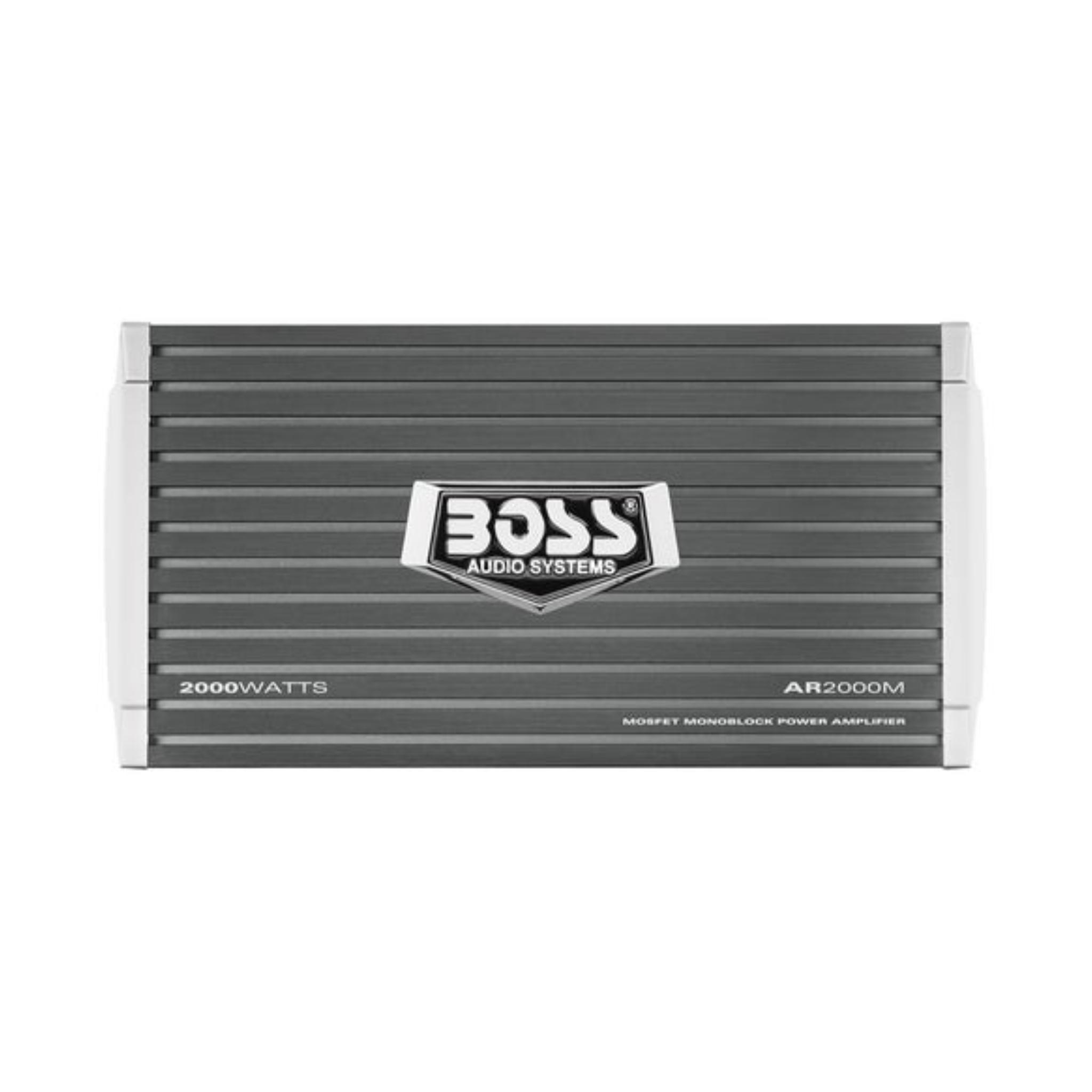 BOSS Audio Systems AR2000M Monoblock Car Amplifier - 2000 Watts, 2-4 Ohm Stable, Class A-B