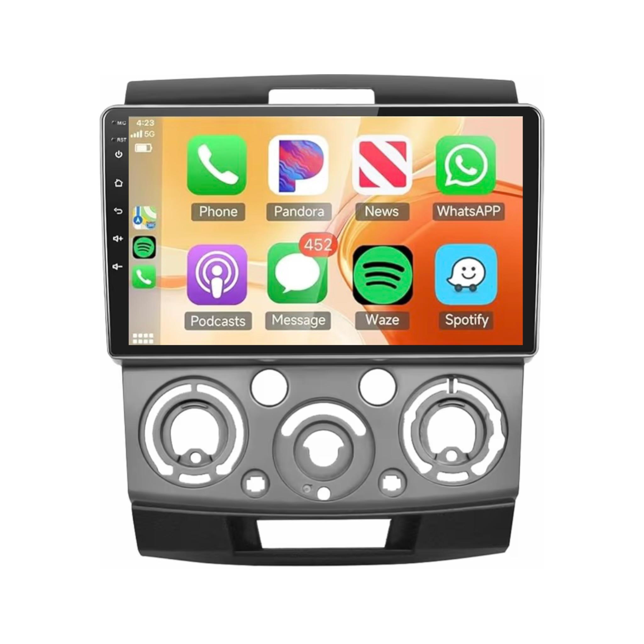 Android Car Stereo for Ford Ranger/Everest Mazda BT-50 2006-2012 9 Inch IPS.QLED Touch Screen with AHD Camera Included