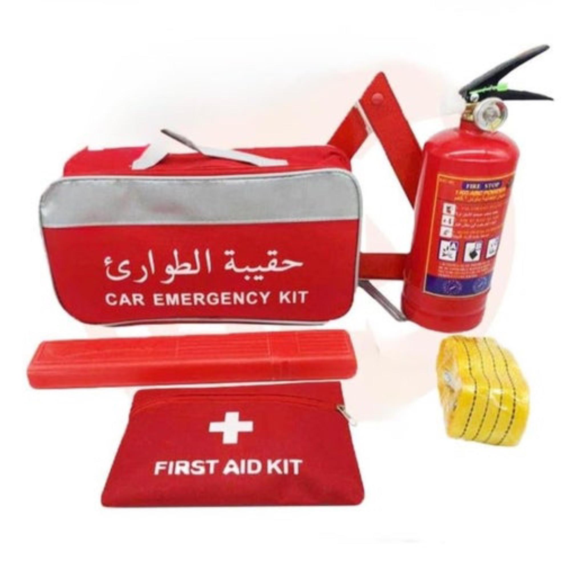 Car Emergency Kit MB-501K, with Fire Extinguisher, First Aid Kit, Warning Triangle, Safety Bag - Image 2