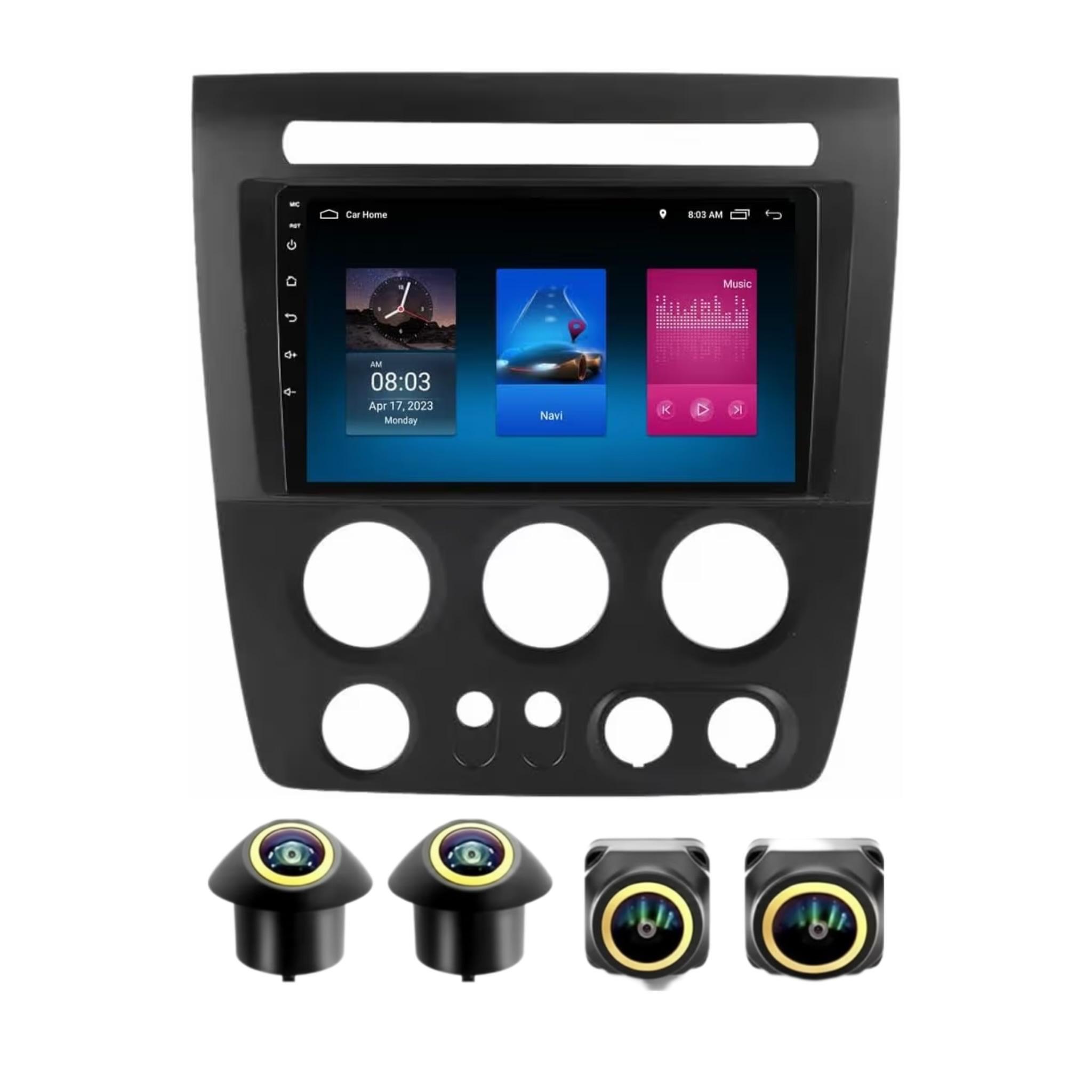 Android Car Stereo for Hummer H3 2005-2010 9 Inch IPS.QLED Touch Screen with AHD Camera Included - Image 2