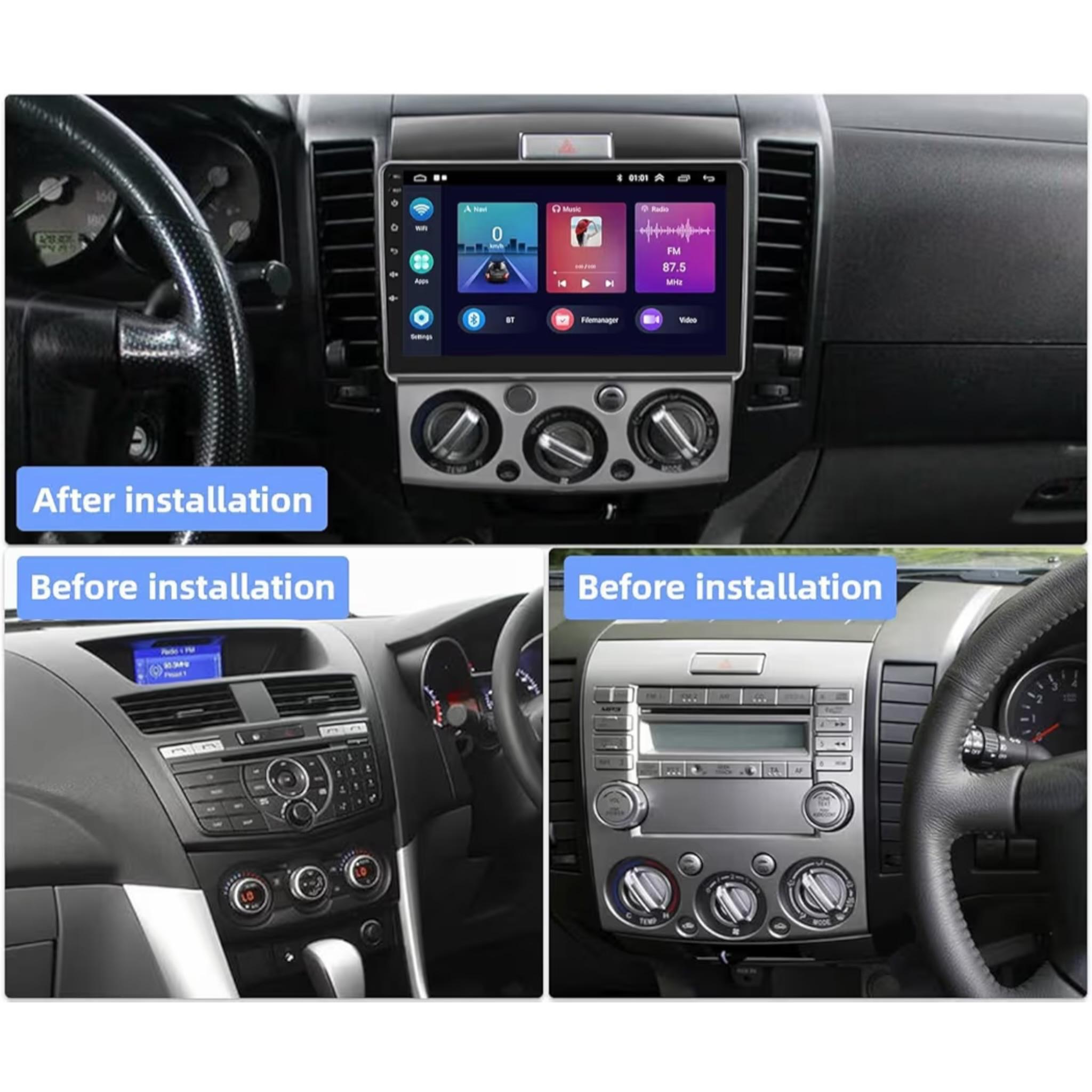 Android Car Stereo for Ford Ranger/Everest Mazda BT-50 2006-2012 9 Inch IPS.QLED Touch Screen with AHD Camera Included - Image 3