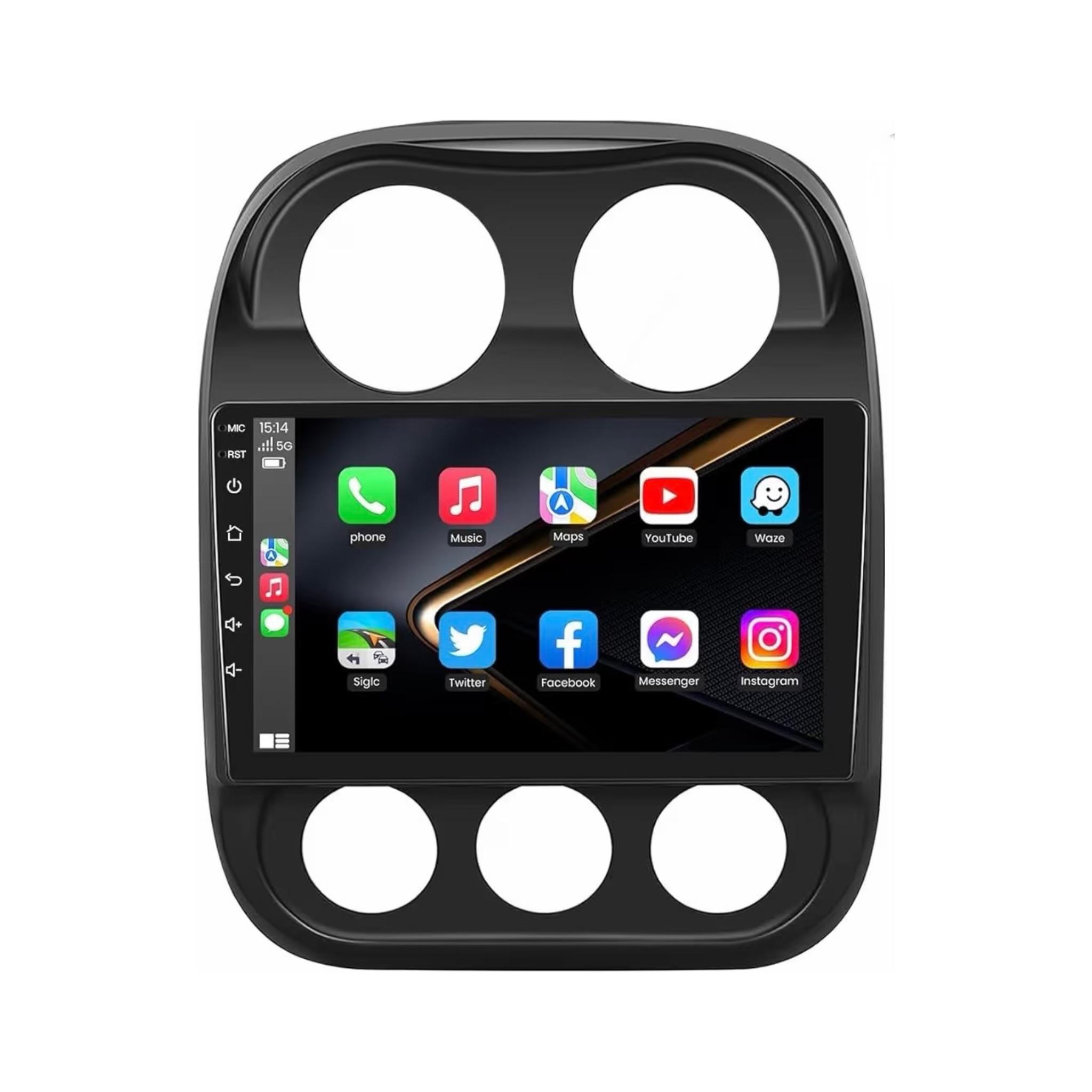 Android Car Stereo for Jeep Patriot Compass 2010-2016 10 Inch IPS.QLED Touch Screen with AHD Camera Included