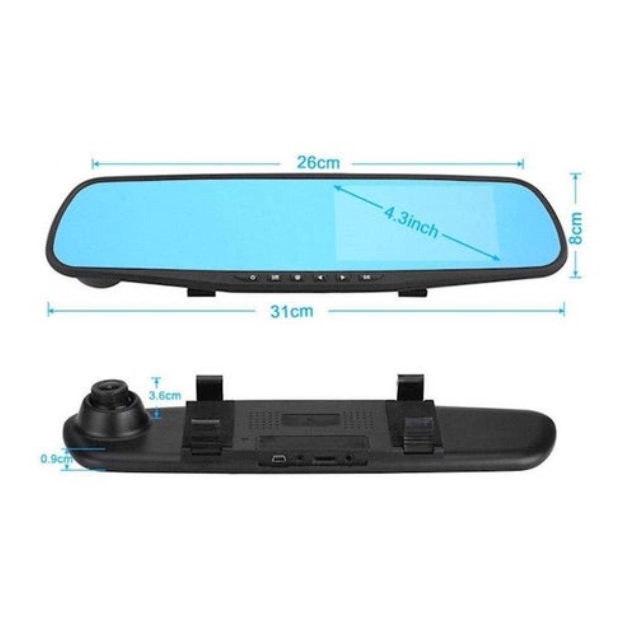 DVR Car Mirror Camera, Dash Camera Front & Rear View Camera HD Video Recorder - Image 2