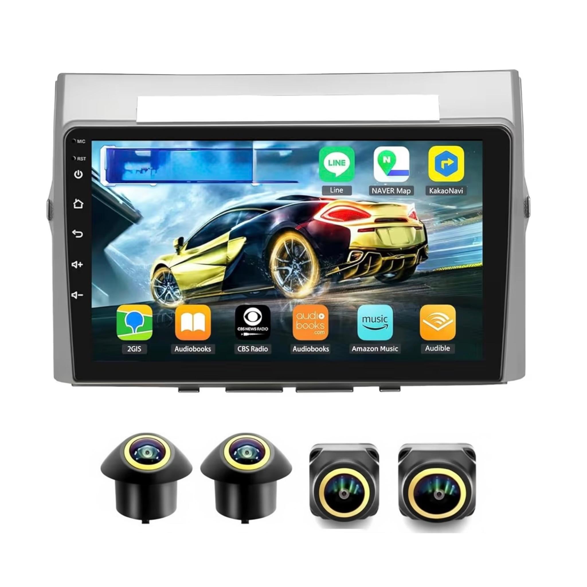 Android Car Stereo for Toyota Corolla Verso 2004-2009 9 Inch IPS.QLED Touch Screen with AHD Camera Included - Image 2