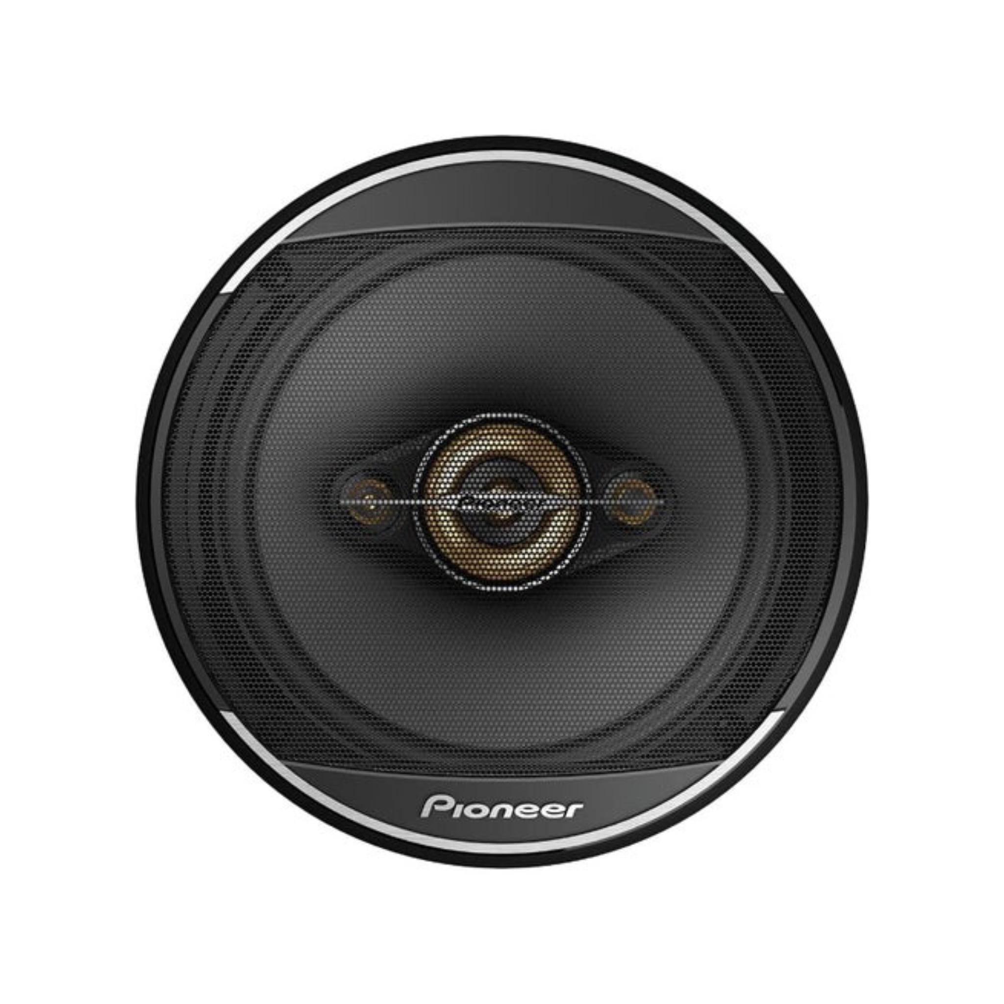 Pioneer TS-A1688S 350W 6.5-Inch 4-Way Car Audio Speaker with Adapter, Round Design, High Performance Coaxial System