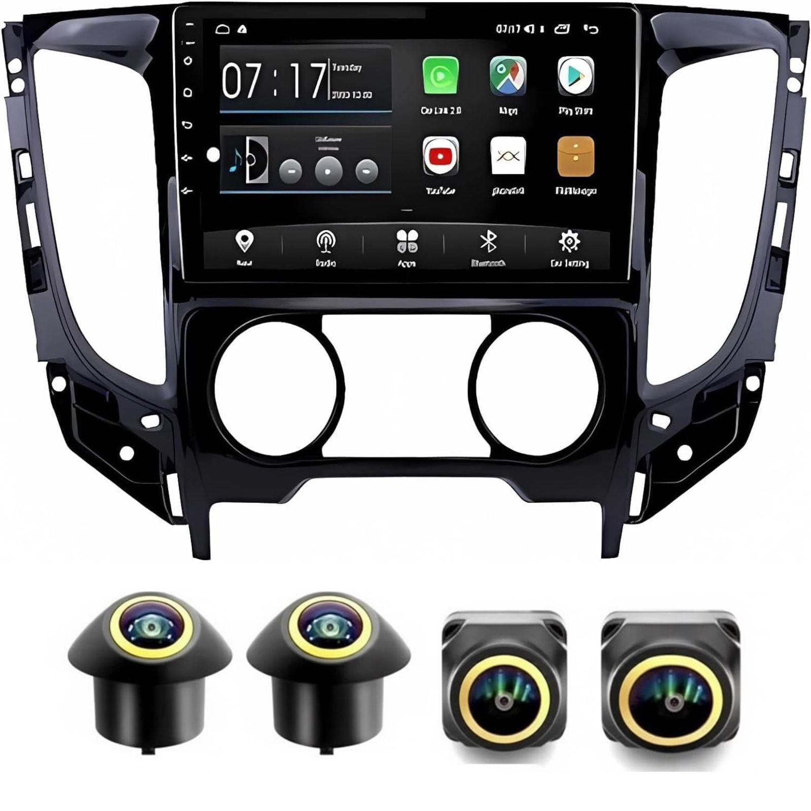 Android Car Stereo for Mitsubishi L200 5 2015-2020 9 Inch IPS.QLED Touch Screen with AHD Camera Included - Image 2