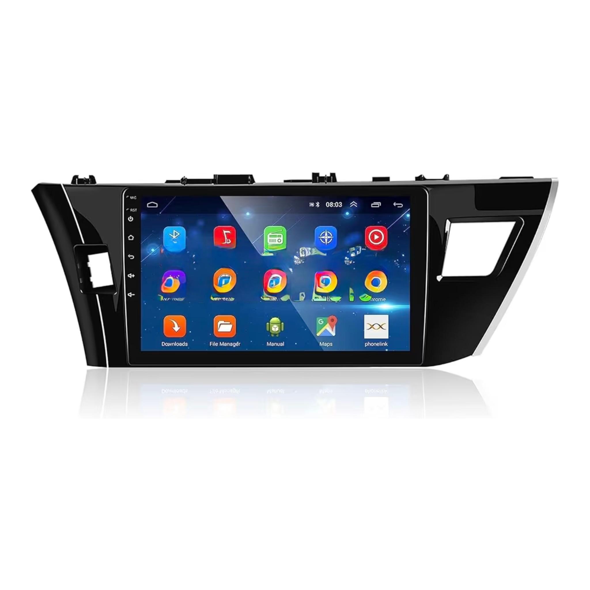 Android Car Stereo for Toyota Corolla 2014-2016 10 Inch IPS.QLED Touch Screen with AHD Camera Included