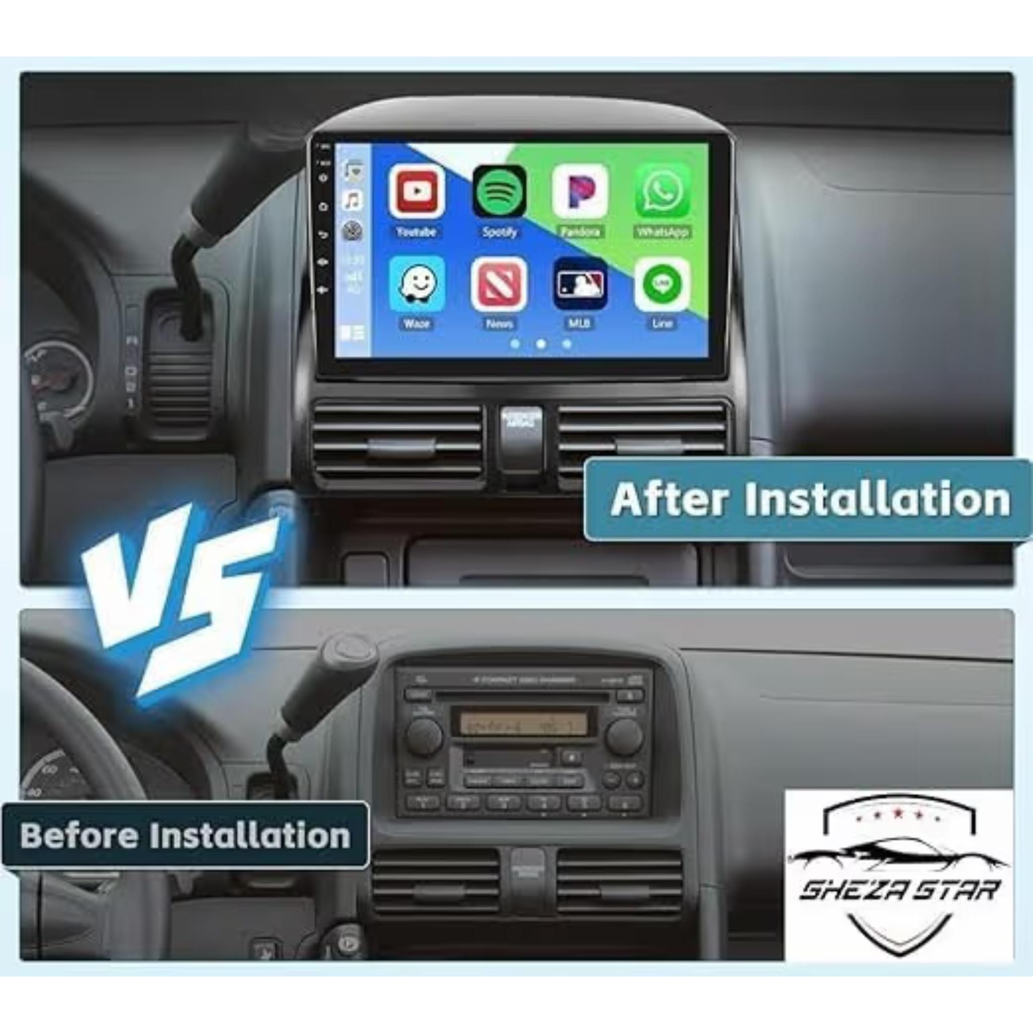 Android Car Stereo for Honda CRV 2002-2006 9 Inch IPS.QLED Touch Screen with AHD Camera Included - Image 3