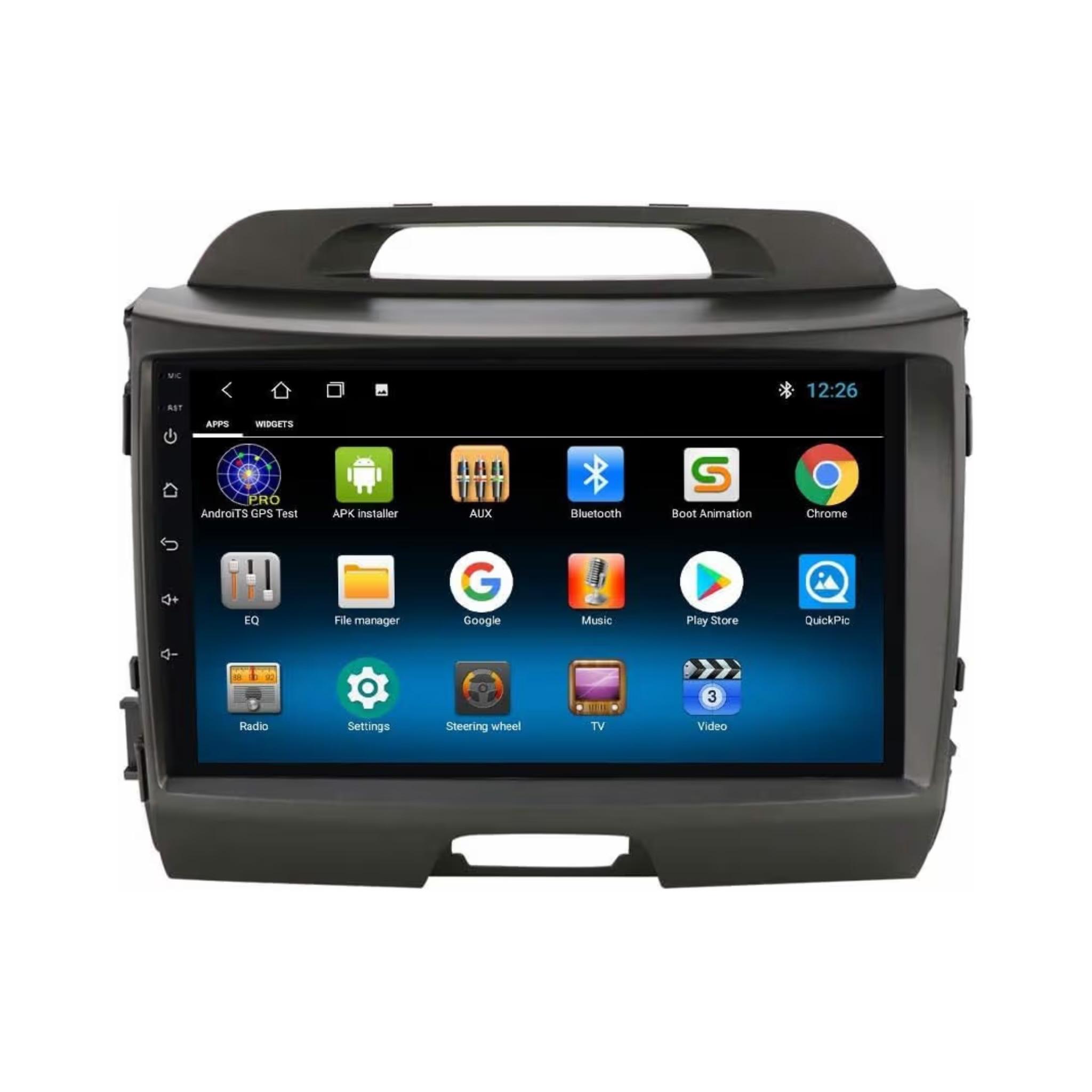 Android Car Stereo for Kia Sportage 2010-2016 9 Inch IPS.QLED Touch Screen with AHD Camera Included