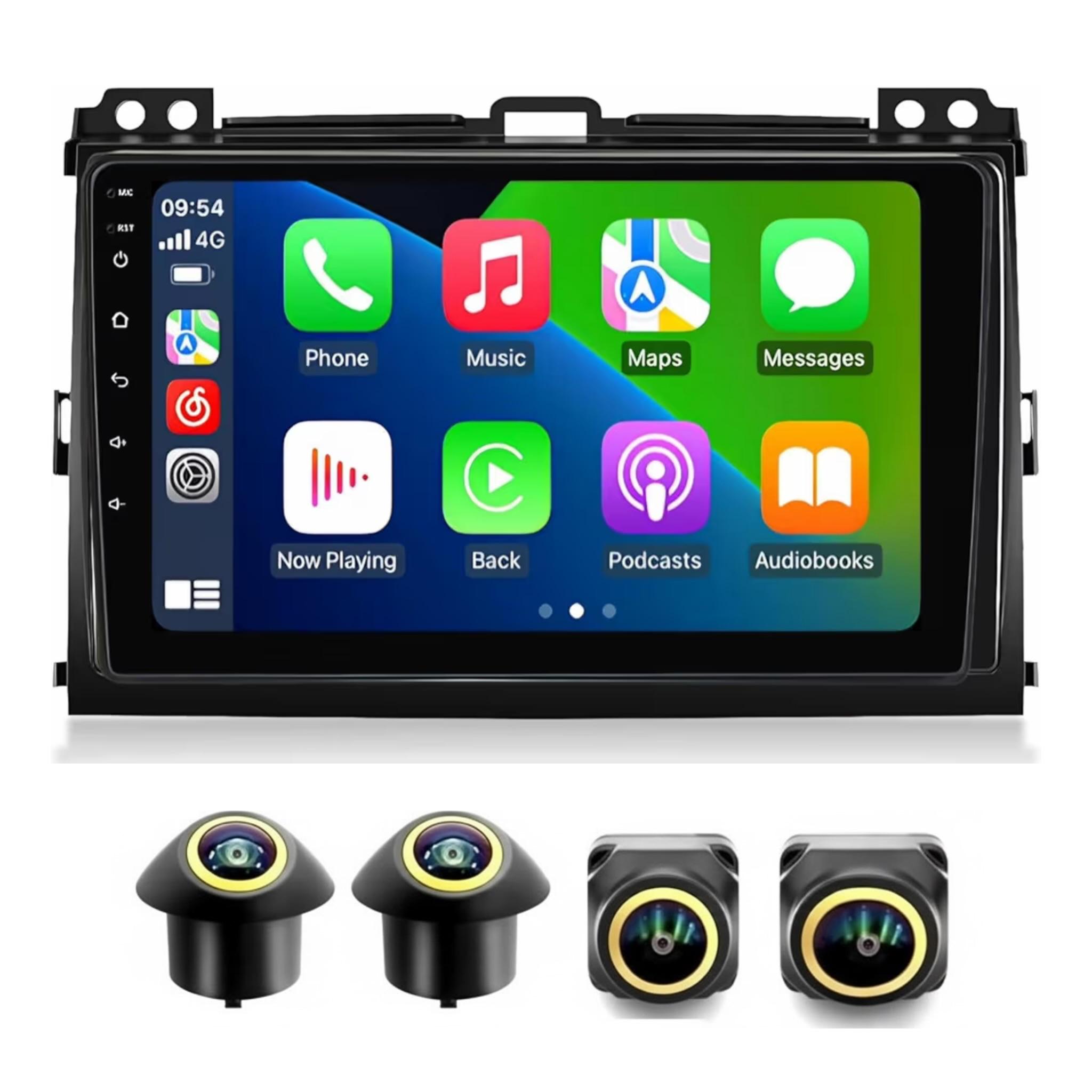 Android Car Stereo for Toyota Prado 2004-2009 9 Inch IPS.QLED Touch Screen with AHD Camera Included - Image 2