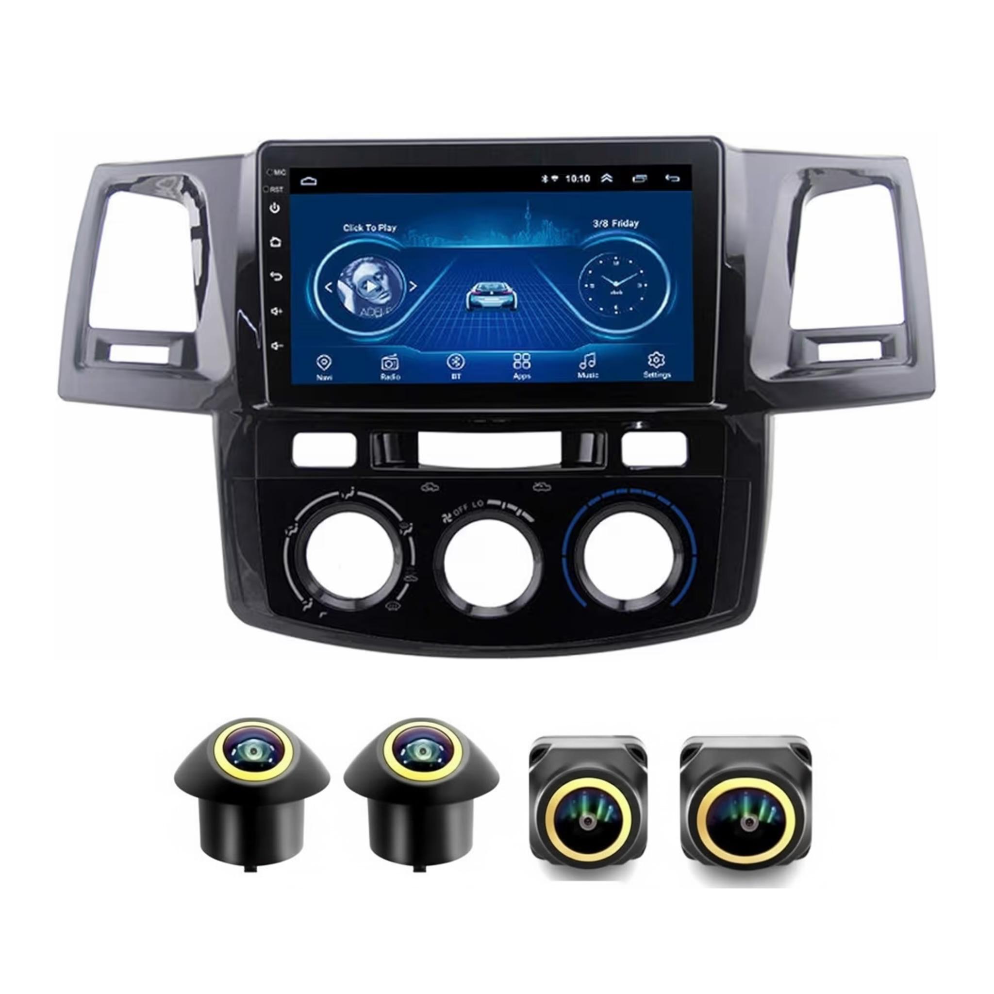Android Car Stereo for Toyota Fortuner 2008-2015 9 Inch IPS.QLED Touch Screen with AHD Camera Included - Image 2