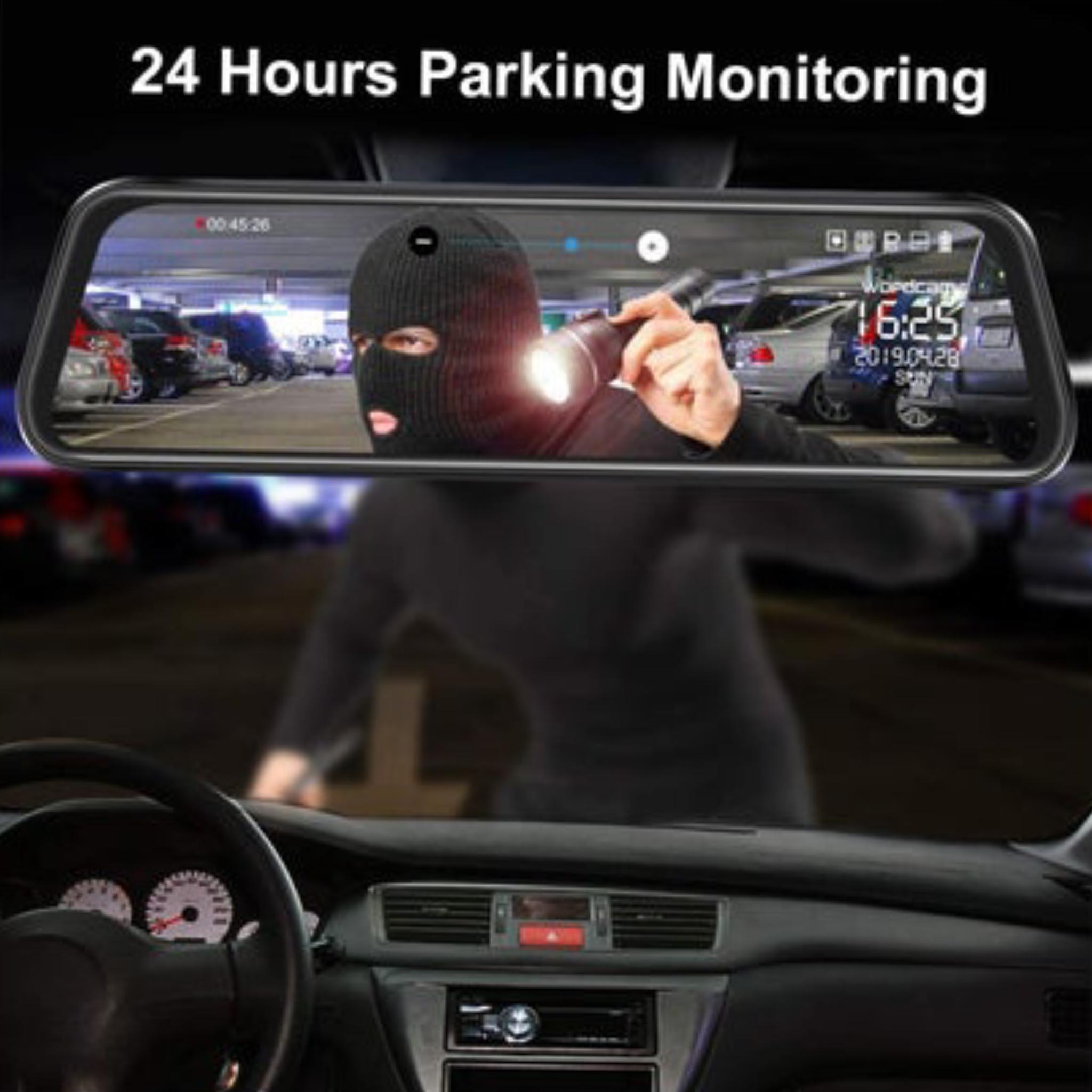 Mirror Dash Cam 10 Inch Backup Camera 1080P Front and Rear Camera Full HD with IPS Touch Screen - Image 2