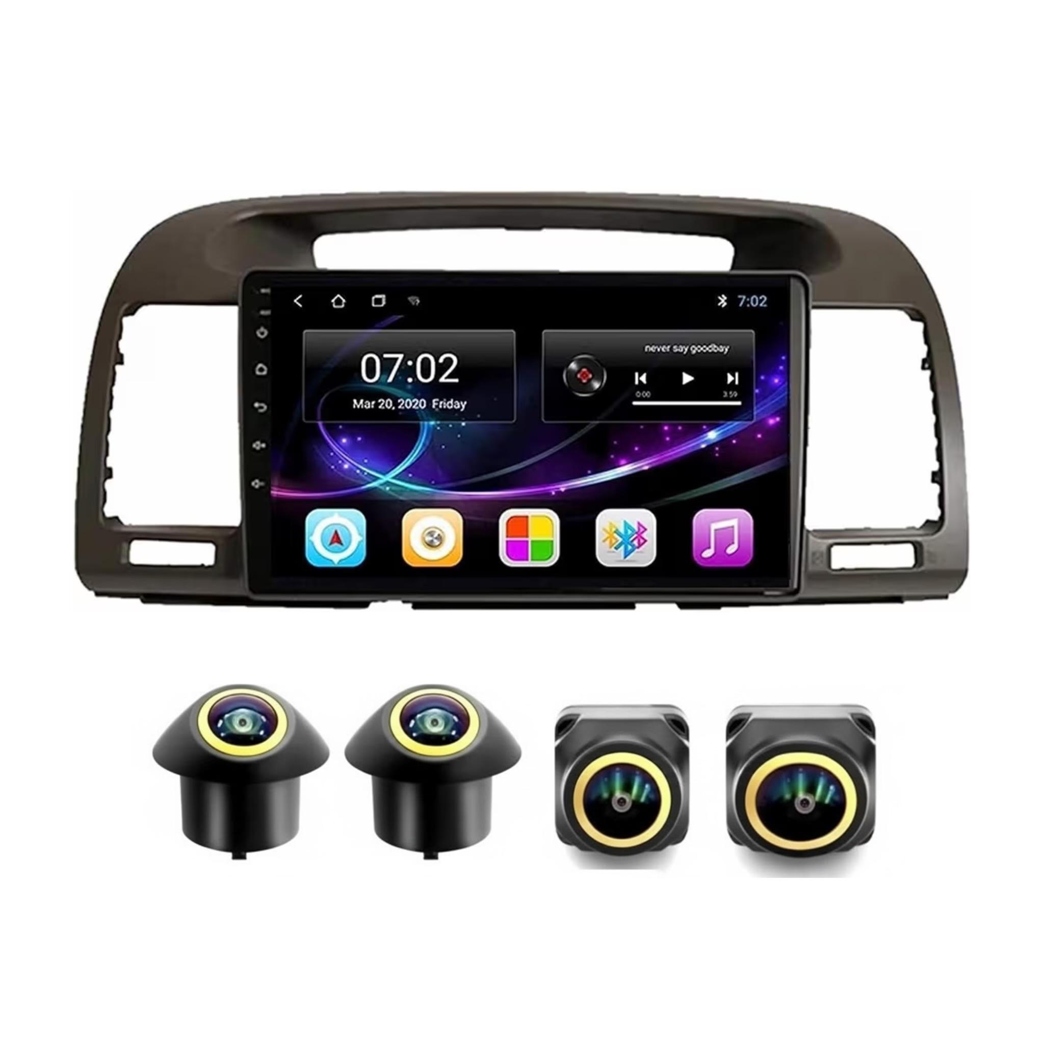 Android Car Stereo for Toyota Camry 2001-2006 9 Inch IPS.QLED Touch Screen with AHD Camera Included - Image 2