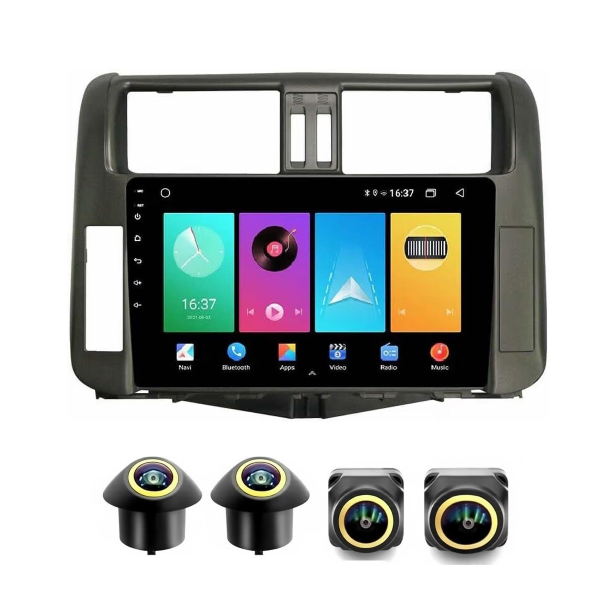 Android Car Stereo for Toyota Prado 2010-2013 9 Inch IPS.QLED Touch Screen with AHD Camera Included - Image 2