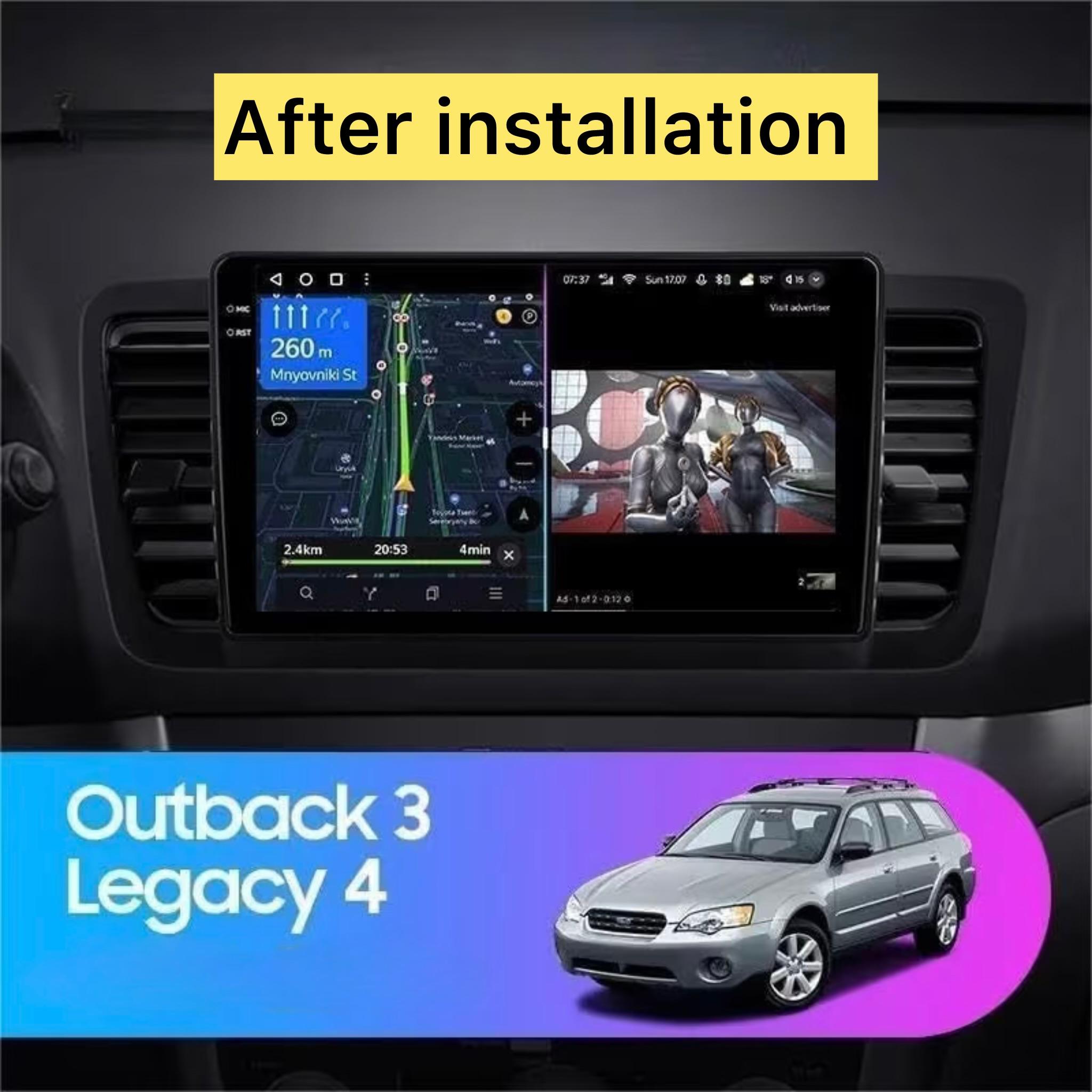 Android Car Stereo for Subaru Legacy Outback 2004-2009 9 Inch IPS.QLED Touch Screen with AHD Camera Included - Image 3