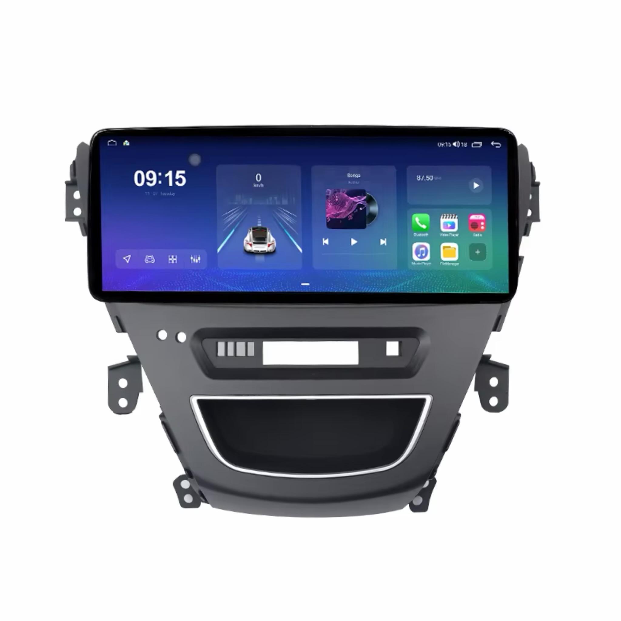 Android Car Stereo 12.3 Inch For HYUNDAI ELANTRA 2012 2013 IPS.QLED Touch Screen with AHD Camera Included