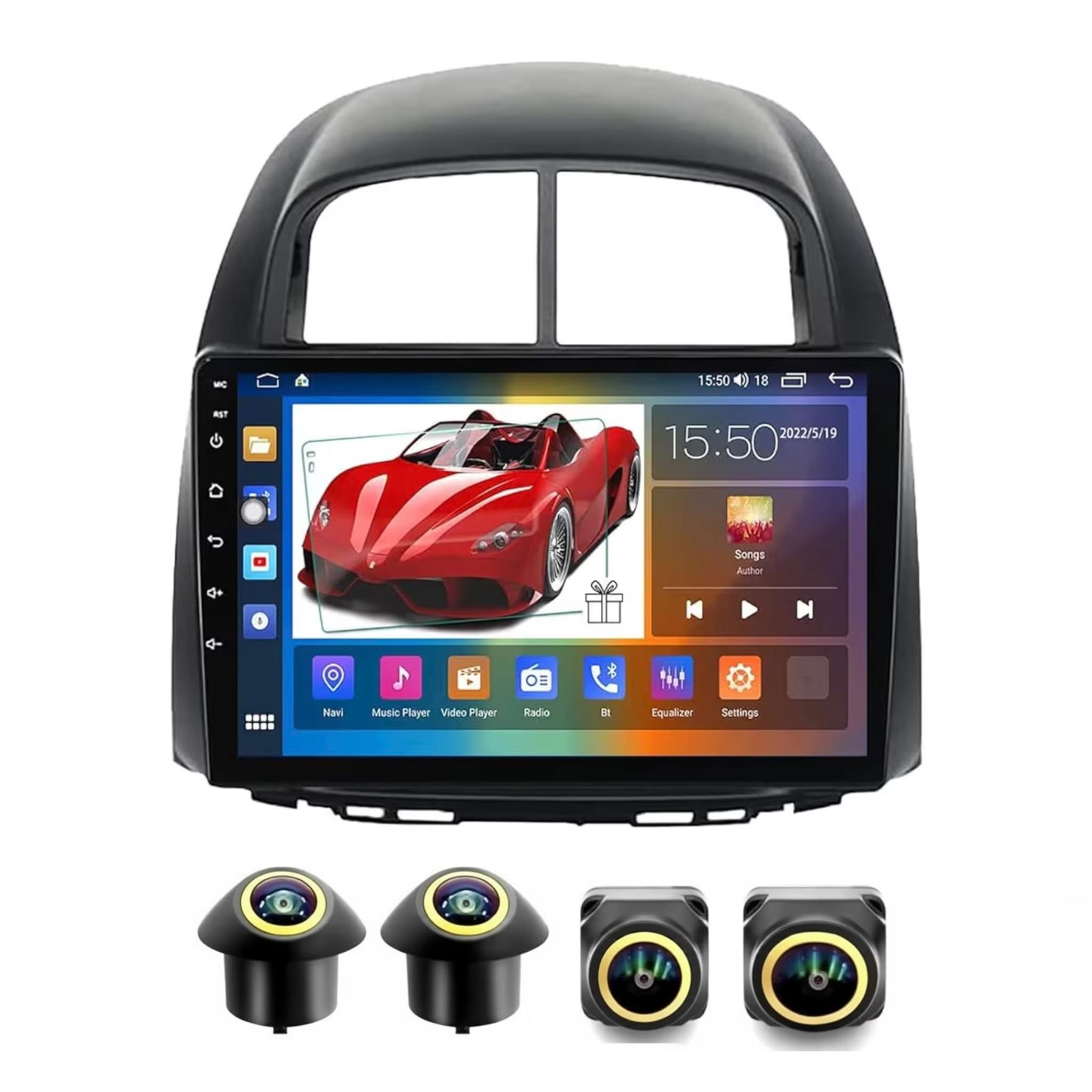 Android Car Stereo for Toyota Passo Daihatsu Boon Sirion 2005-2011 10 Inch IPS.QLED Touch Screen with AHD Camera Included - Image 2