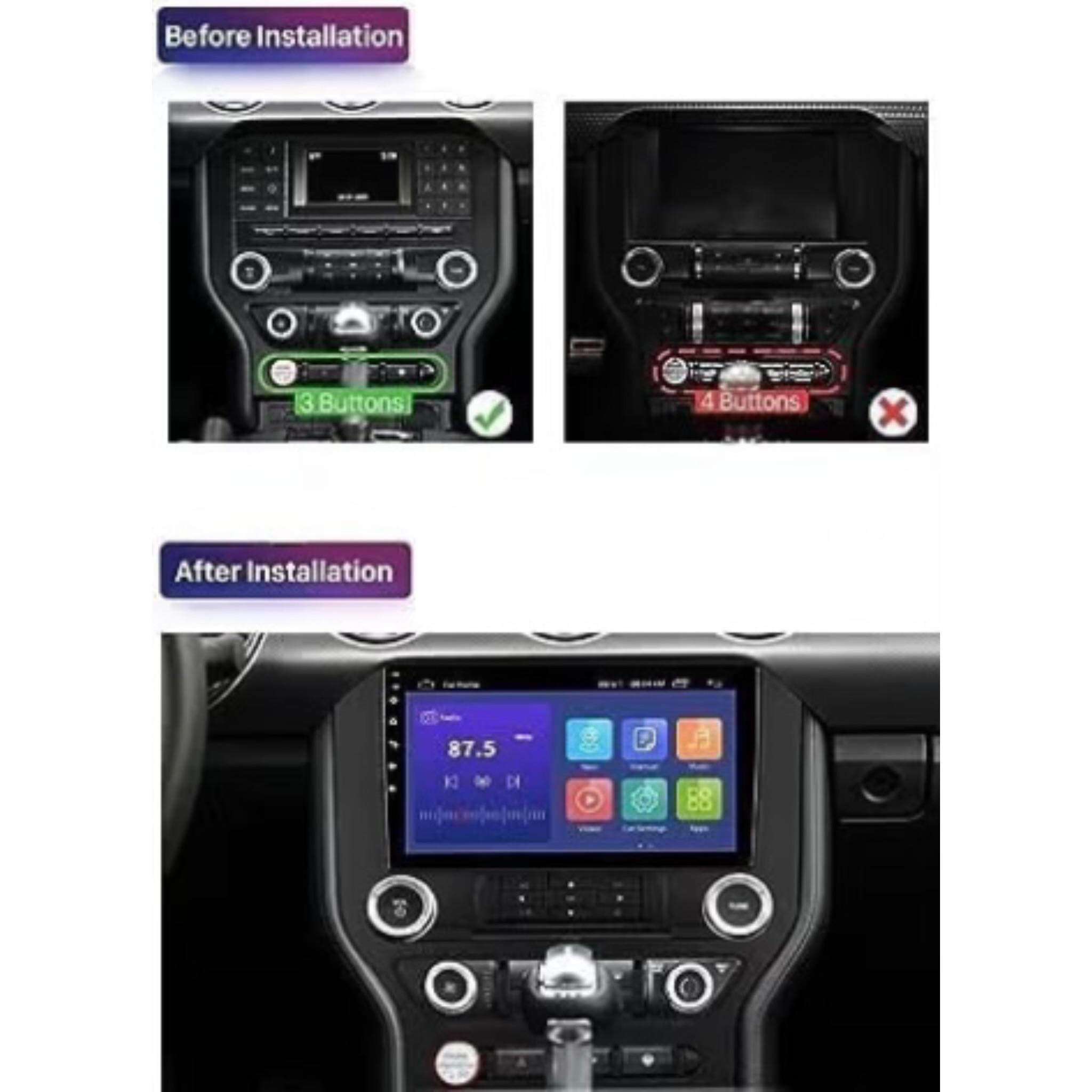 Android Car Stereo for Ford Mustang 2015-2019 9 Inch IPS.QLED Touch Screen with AHD Camera Included - Image 3