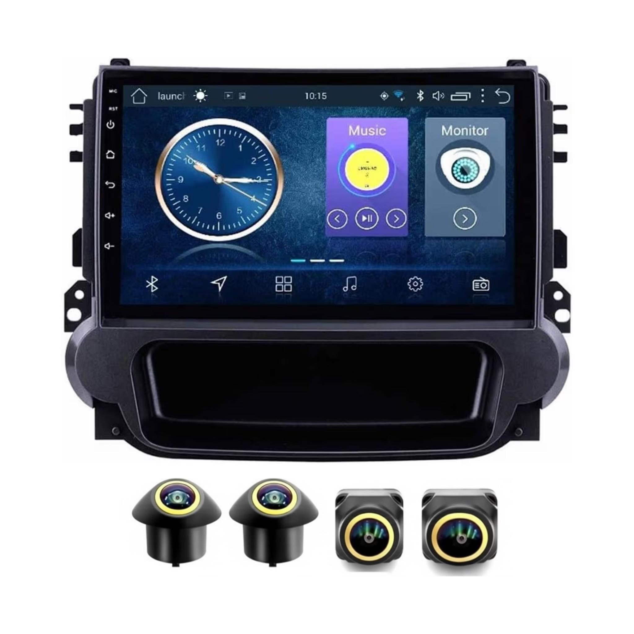 Android Car Stereo for Chevrolet Chevy Malibu 2009-2014 9 Inch IPS.QLED Touch Screen with AHD Camera Included - Image 2