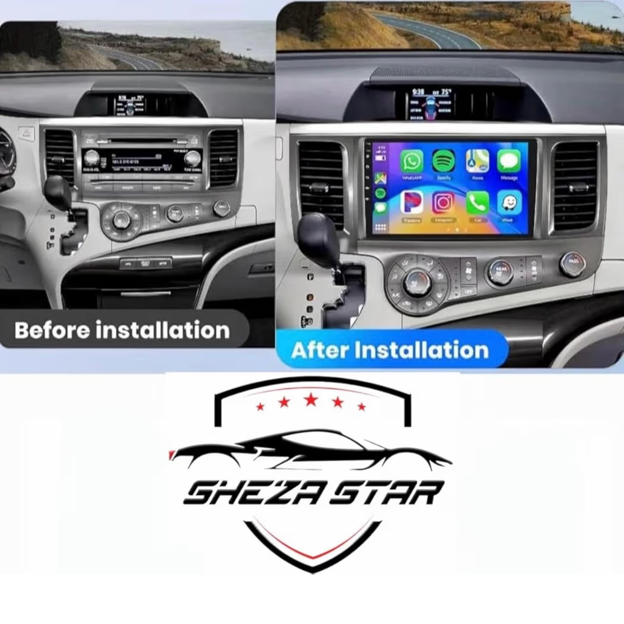 Android Car Stereo for Toyota Sienna 2010-2014 9 Inch IPS.QLED Touch Screen with AHD Camera Included - Image 3