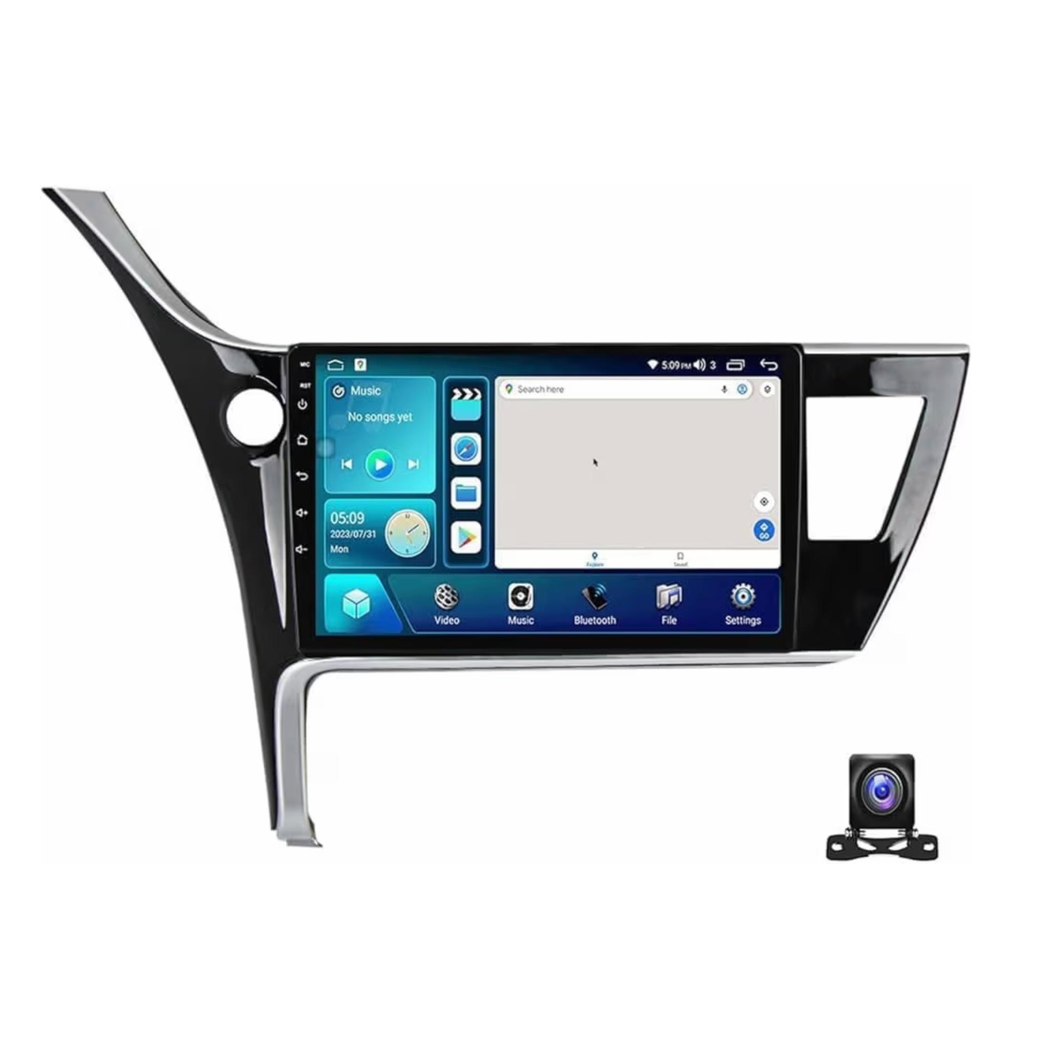 Android Car Stereo for Toyota Corolla 2017 2018 10 Inch IPS.QLED Touch Screen with AHD Camera Included