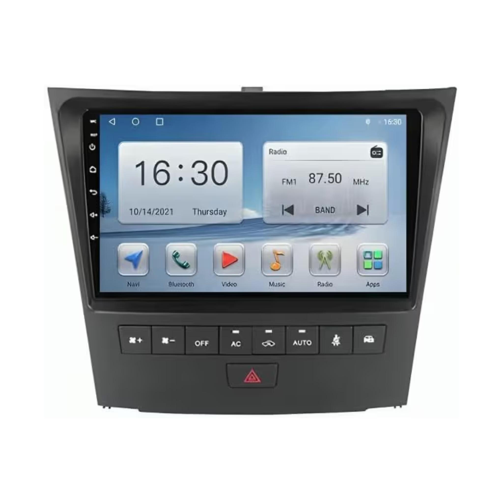 Android Car Stereo for Lexus GS300 GS350 GS400 GS430 GS450H GS460 2004-2011 9 Inch IPS.QLED Touch Screen with AHD Camera Included