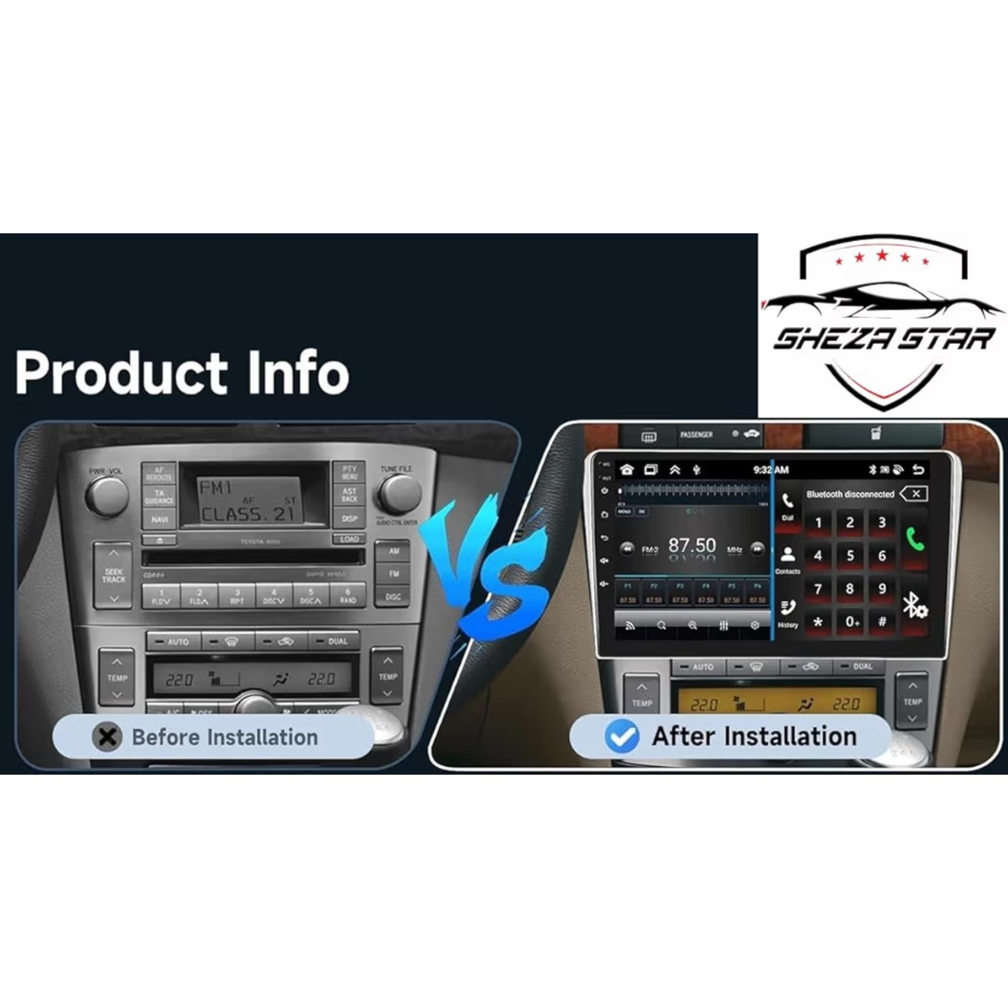 Android Car Stereo for Toyota Avensis 2003-2009 9 Inch IPS.QLED Touch Screen with AHD Camera Included - Image 3