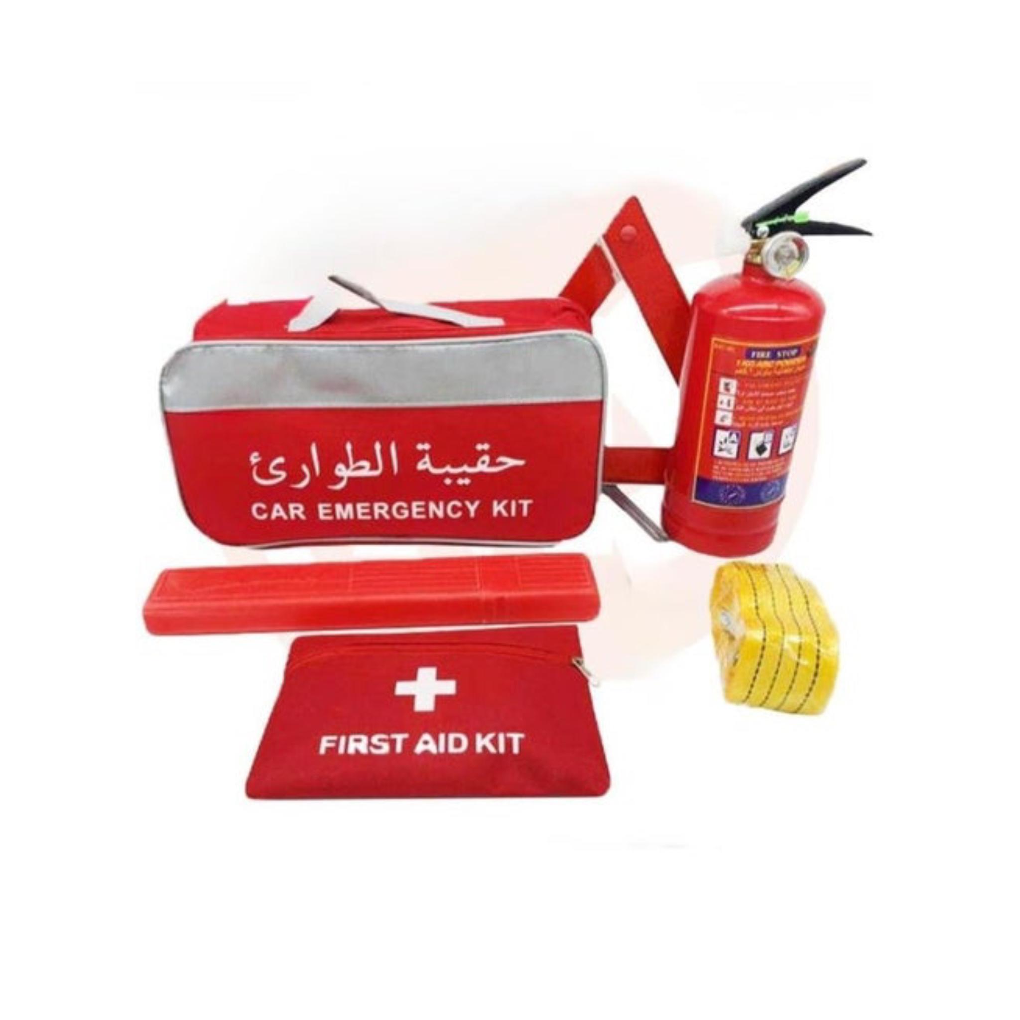 Car Emergency Kit MB-501K, with Fire Extinguisher, First Aid Kit, Warning Triangle, Safety Bag
