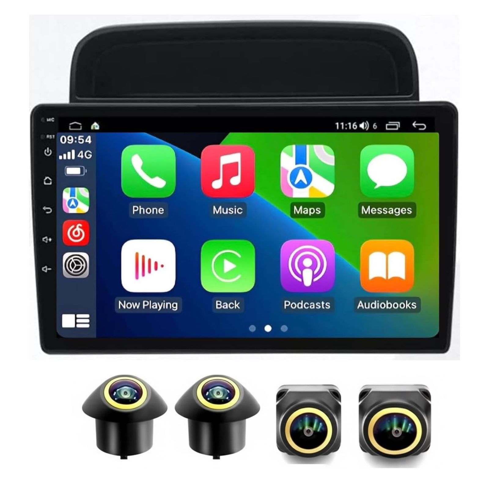 Android Car Stereo for Lexus LX470 Toyota LC100 1998-2002 9 Inch IPS.QLED Touch Screen with AHD Camera Included - Image 2