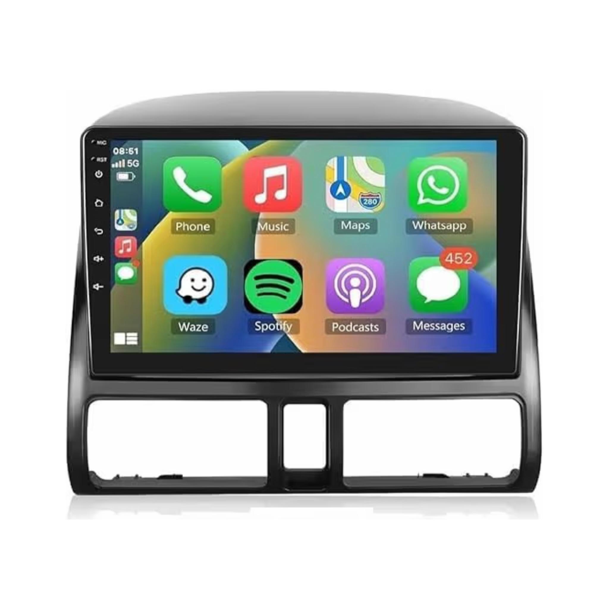 Android Car Stereo for Honda CRV 2002-2006 9 Inch IPS.QLED Touch Screen with AHD Camera Included