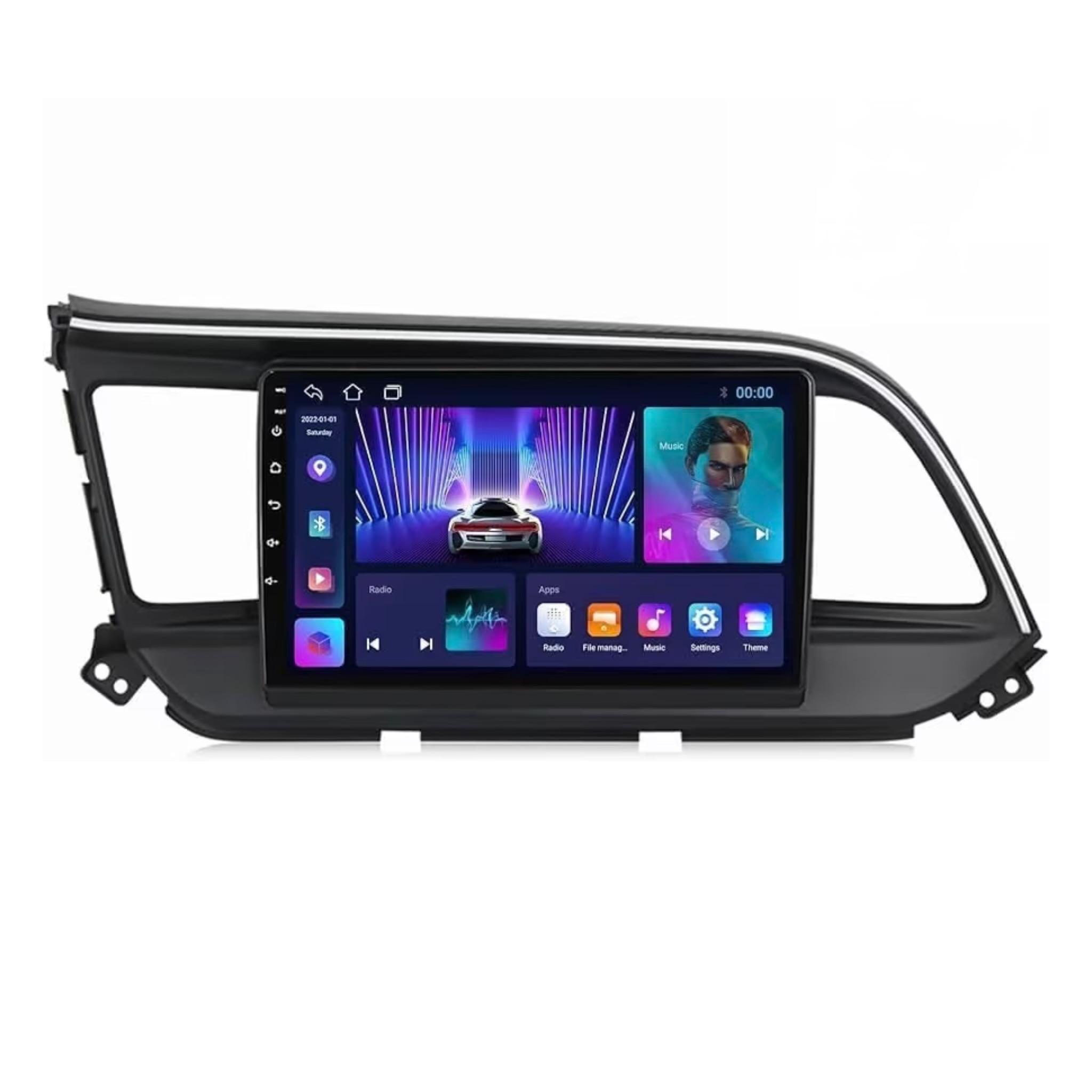 Android Car Stereo for Hyundai Elantra 2018-2020 9 Inch IPS.QLED Touch Screen with AHD Camera Included