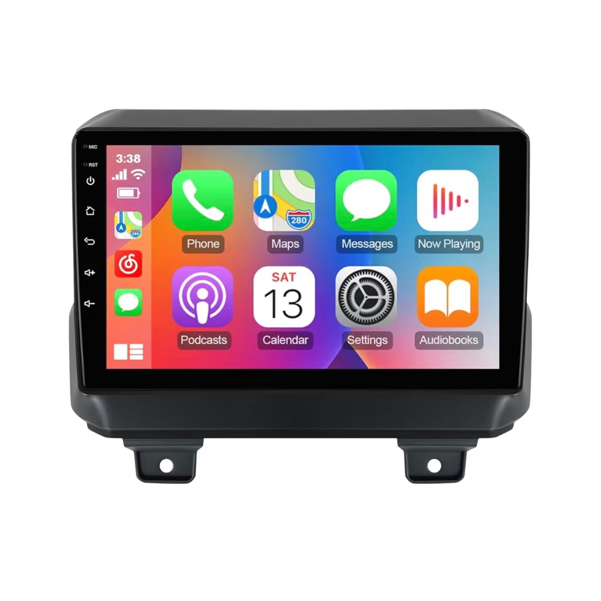 Android Car Stereo for Jeep Wrangler JL Gladiator JT 2018-2021 9 Inch IPS.QLED Touch Screen with AHD Camera Included