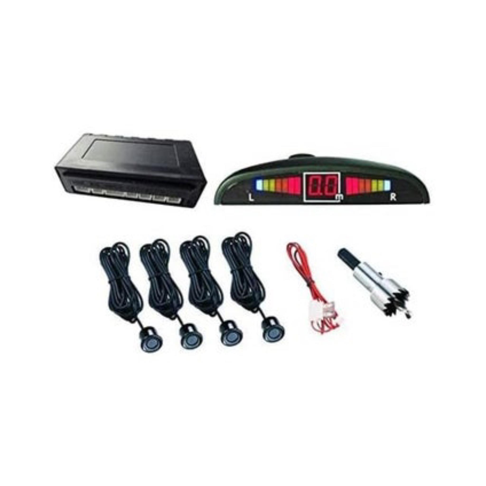 Car LED Parking Sensor Monitor Auto Reverse Backup Radar Detector System Backlight Display 4 Sensors