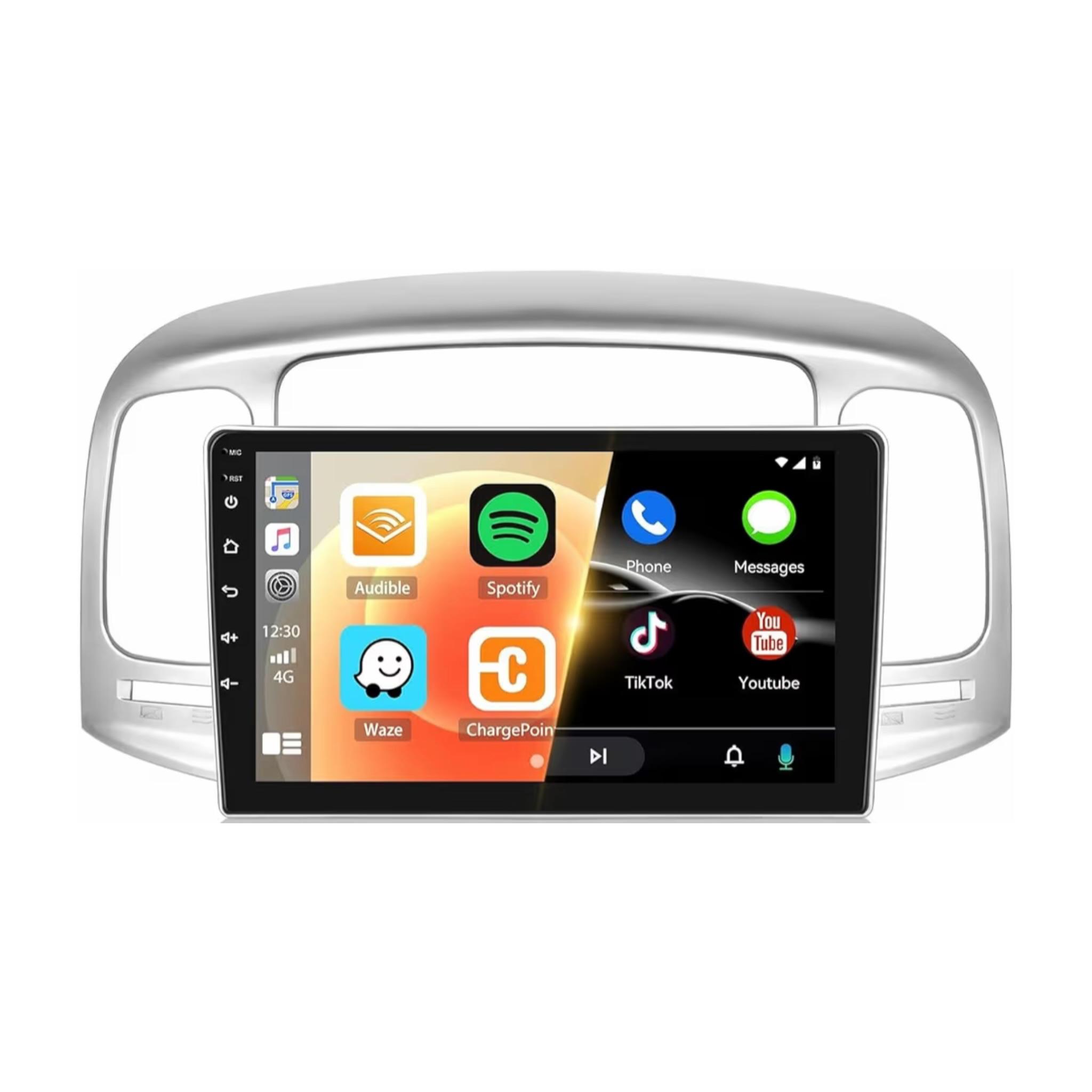 Android Car Stereo for Hyundai Accent 2006-2011 9 Inch IPS.QLED Touch Screen with AHD Camera Included
