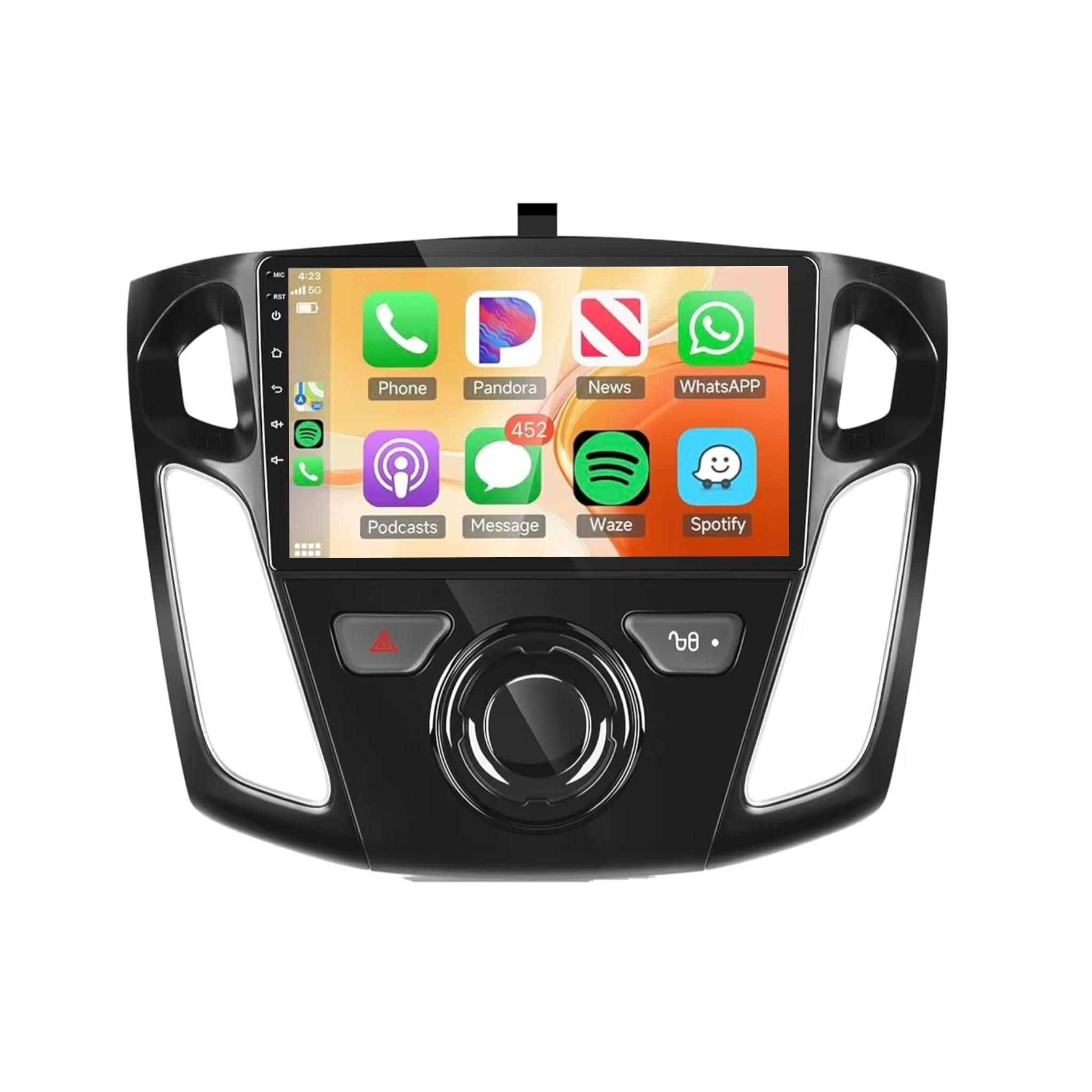 Android Car Stereo for Ford Focus 2012-2018 9 Inch IPS.QLED Touch Screen with AHD Camera Included