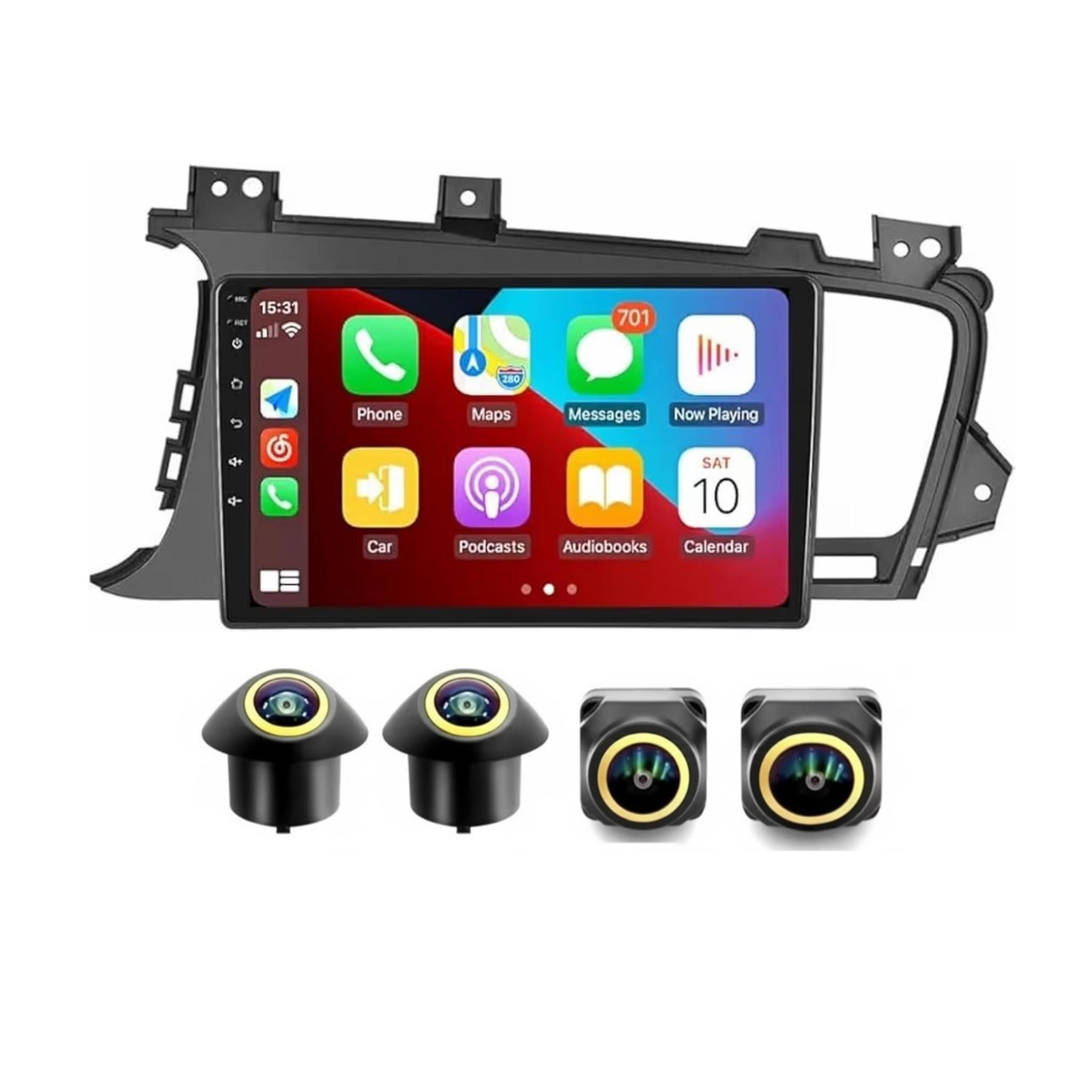 Android Car Stereo for Kia Optima 2010-2013 9 Inch IPS.QLED Touch Screen with AHD Camera Included - Image 2