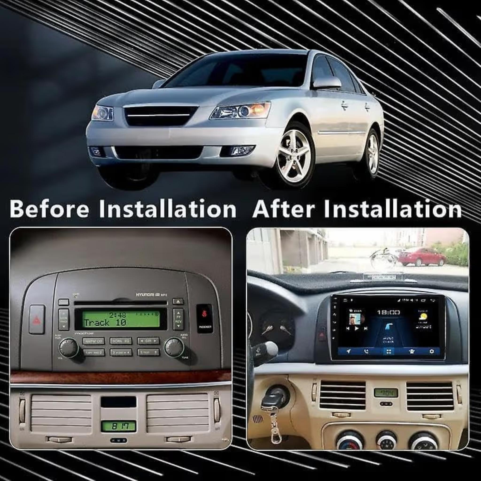 Android Car Stereo for Hyundai Sonata 2004-2008 9 Inch IPS.QLED Touch Screen with AHD Camera Included - Image 3