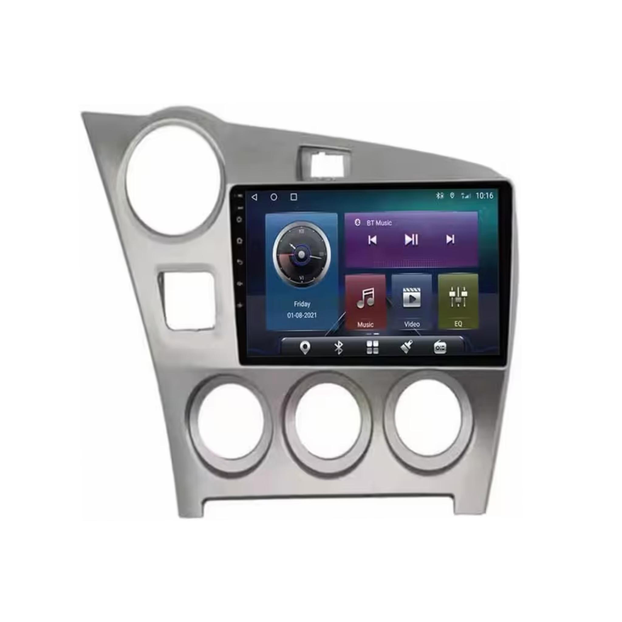 Android Car Stereo for Toyota Matrix 2 E140 2009-2014 9 Inch IPS.QLED Touch Screen with AHD Camera Included