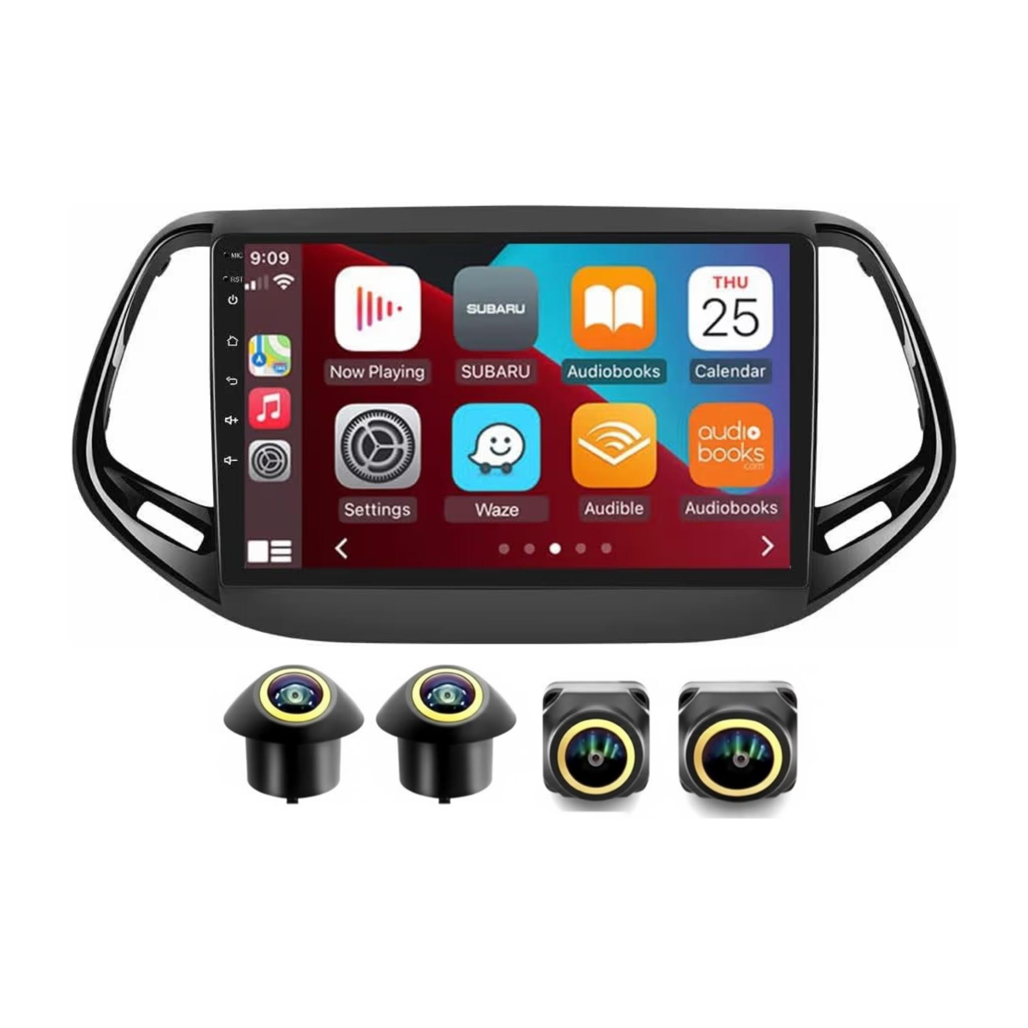 Android Car Stereo for Jeep Patriot Compass Radio 2017-2019 9 Inch IPS.QLED Touch Screen with AHD Camera Included - Image 2