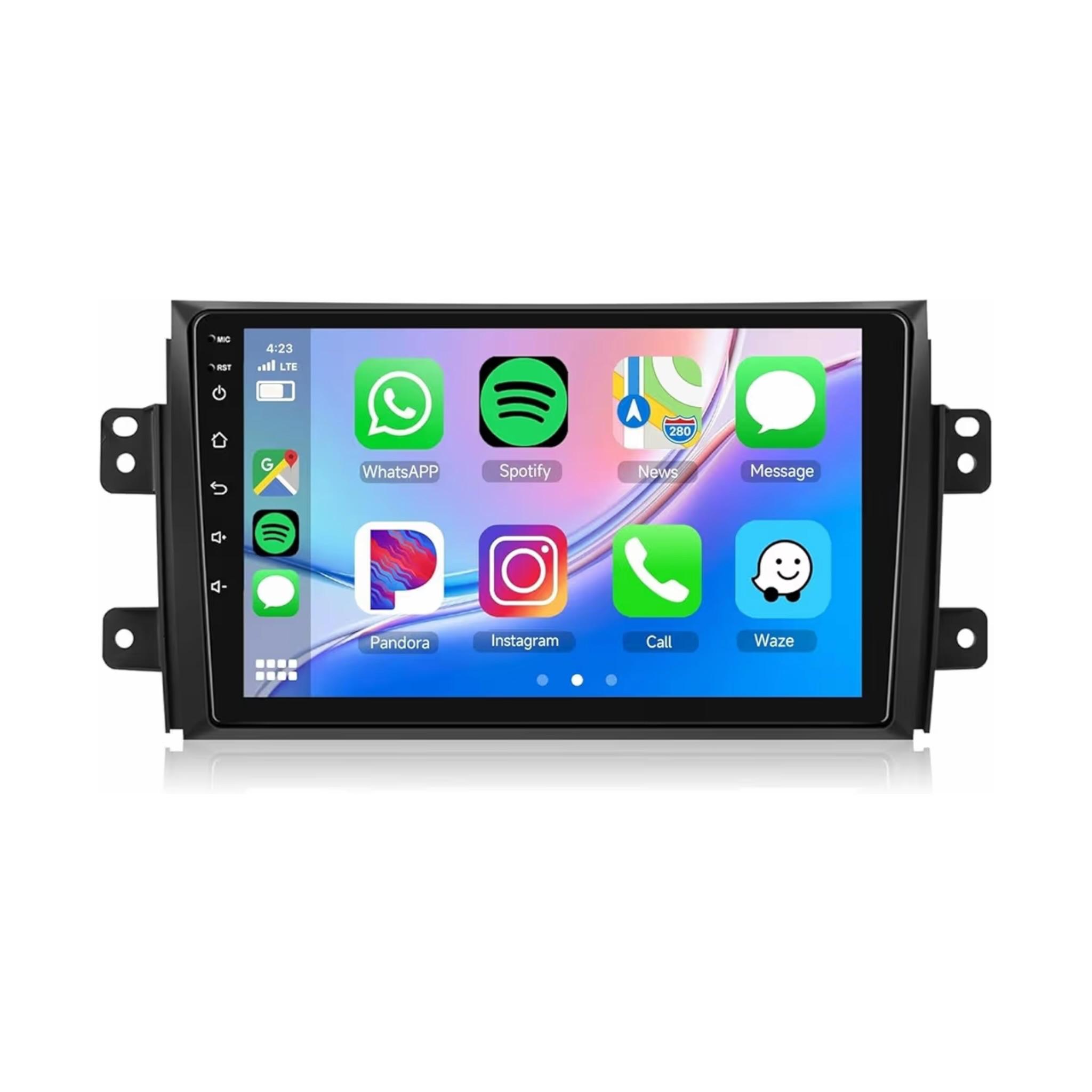 Android Car Stereo for Suzuki SX4 2006-2013 9 Inch IPS.QLED Touch Screen with AHD Camera Included