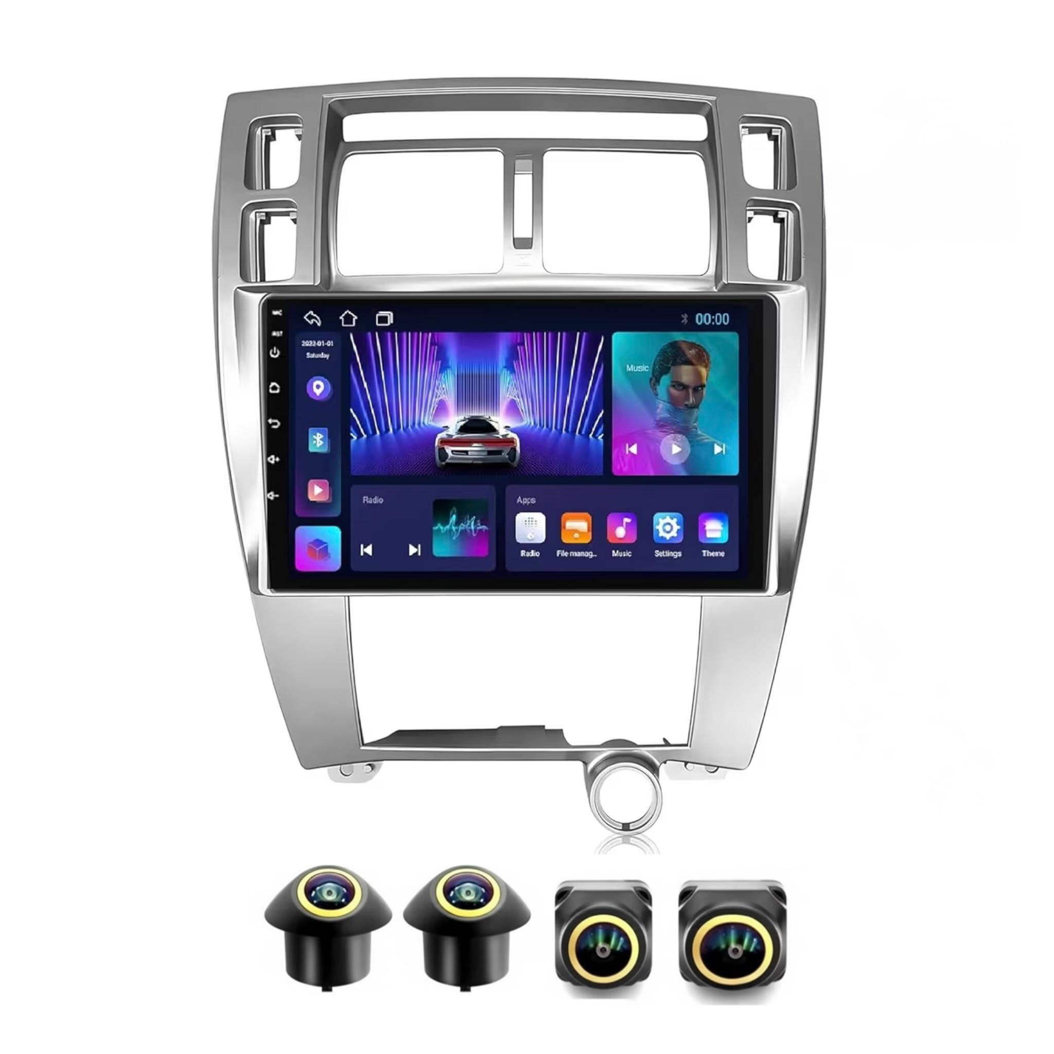 Android Car Stereo for Hyundai Tucson 2006-2009 10 Inch IPS.QLED Touch Screen with AHD Camera Included - Image 2